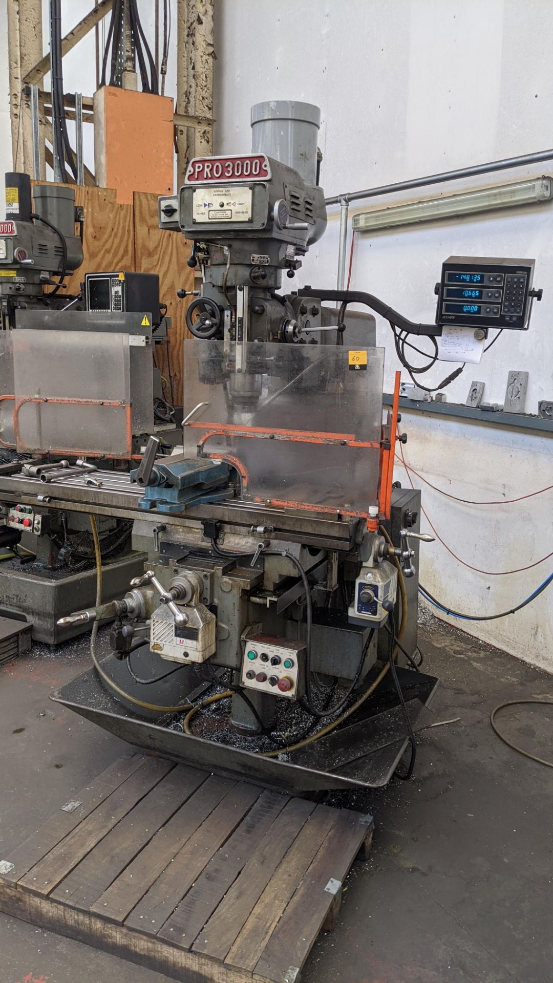 1998 King Rich KRV3000-V Pro 3000 milling machine with Acu-Rite Millmate controller, including - Image 7 of 14