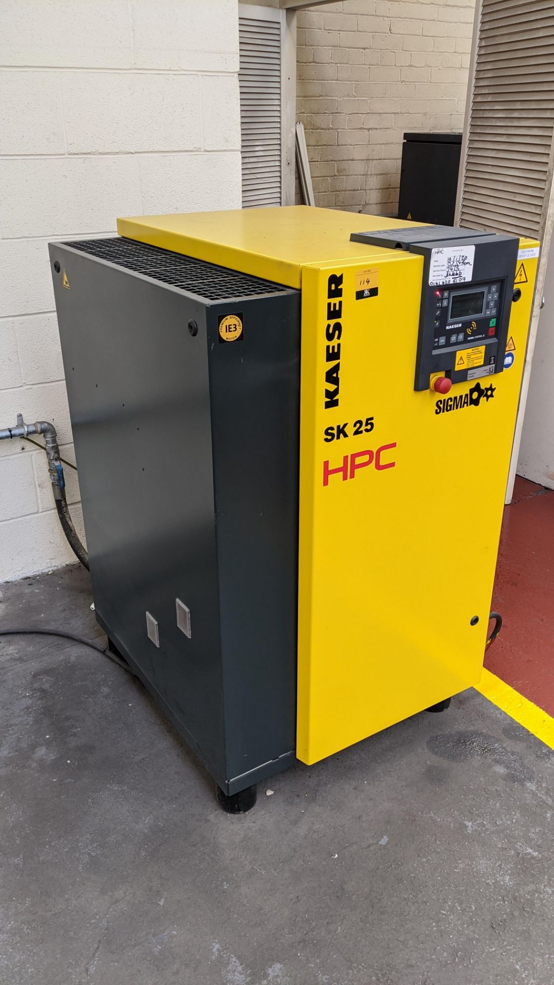 Compressor system comprising HPC Sigma model SK25 compressor (date of manufacture October 2018) plus - Image 5 of 12
