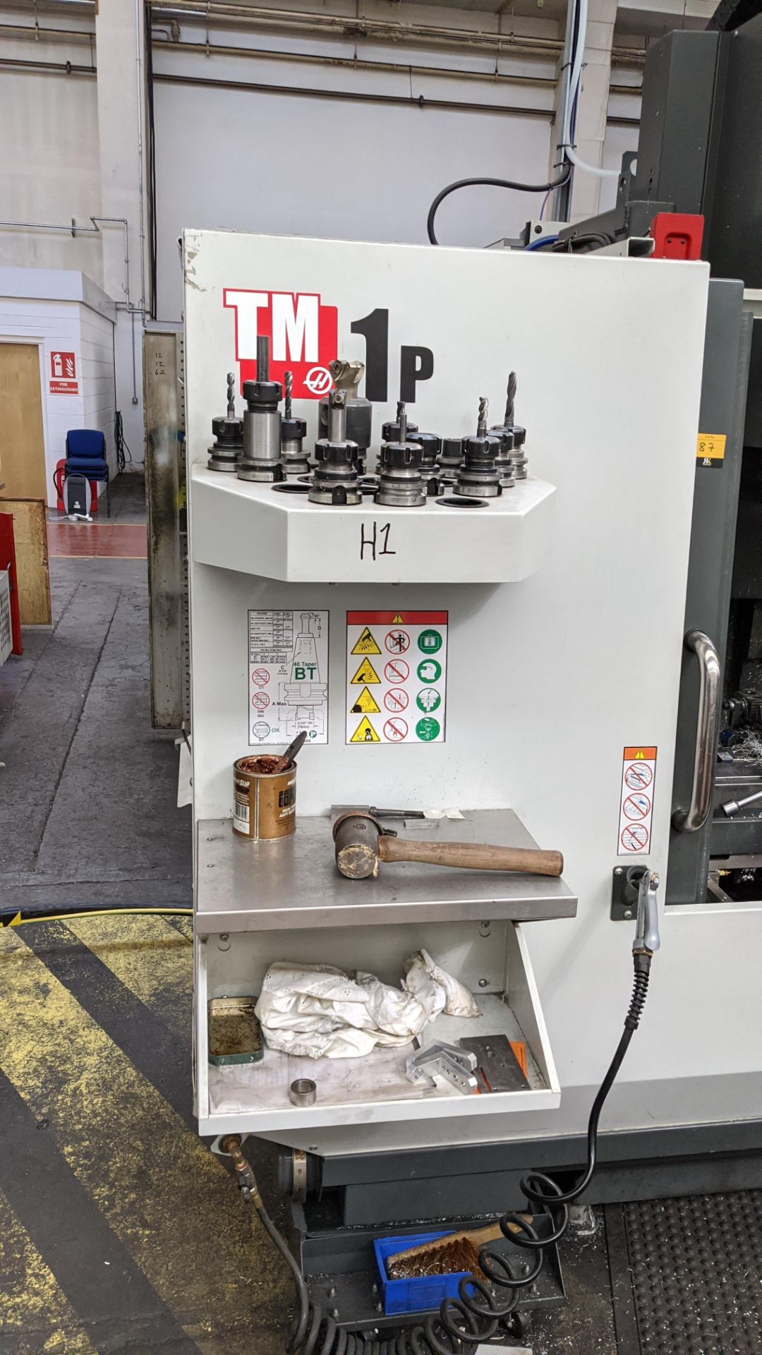 2017 Haas model TM-1P CNC machining centre, serial no. 1136225. Incorporating swing-out controls. - Image 4 of 24