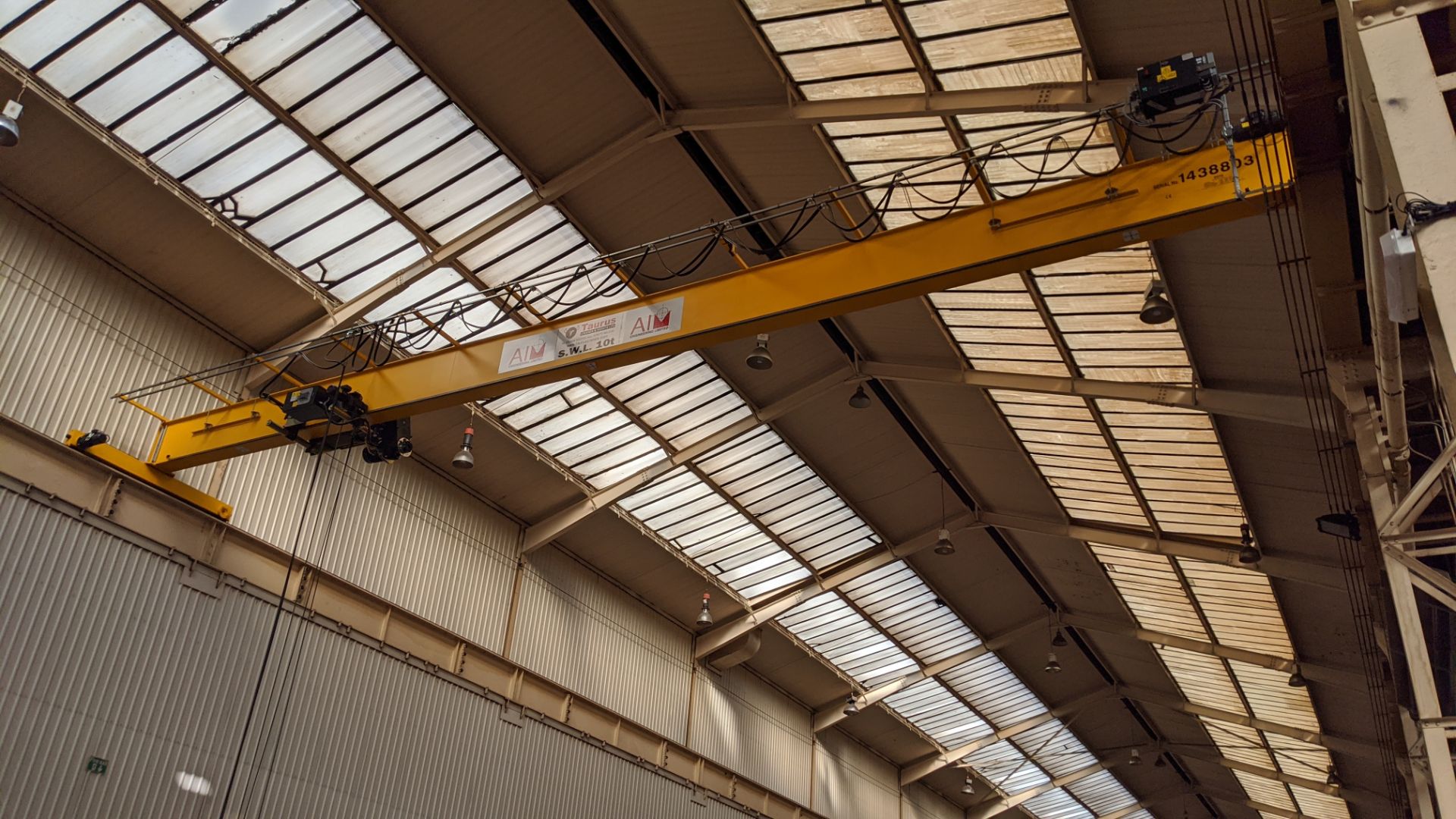 4 off 10ton capacity overhead cranes. - Image 26 of 40