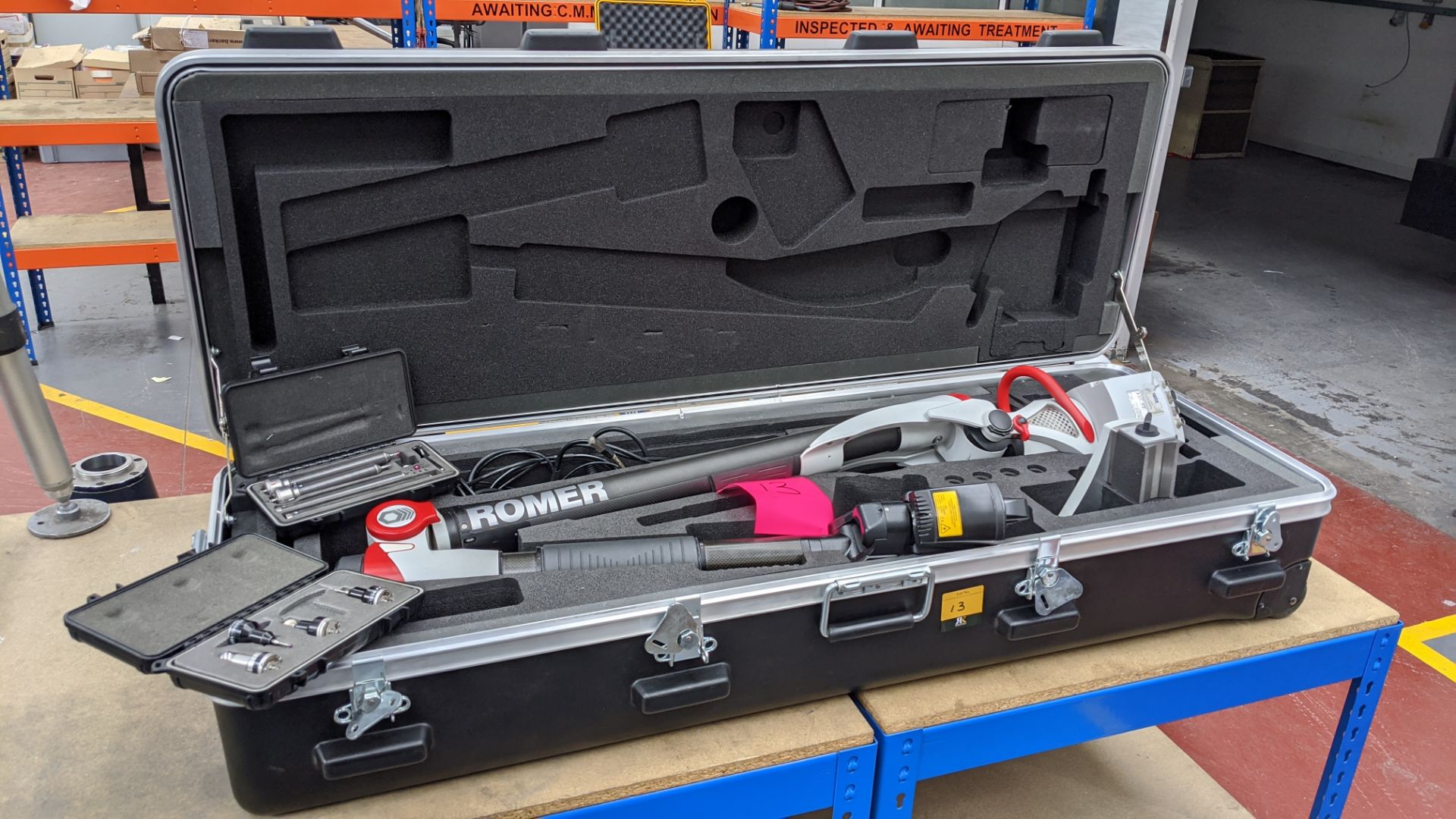 Romer articulated measuring arm, model RA-7525SI-2, serial no. 7525SI-1034-FA. Includes FP1 scanning - Image 14 of 14