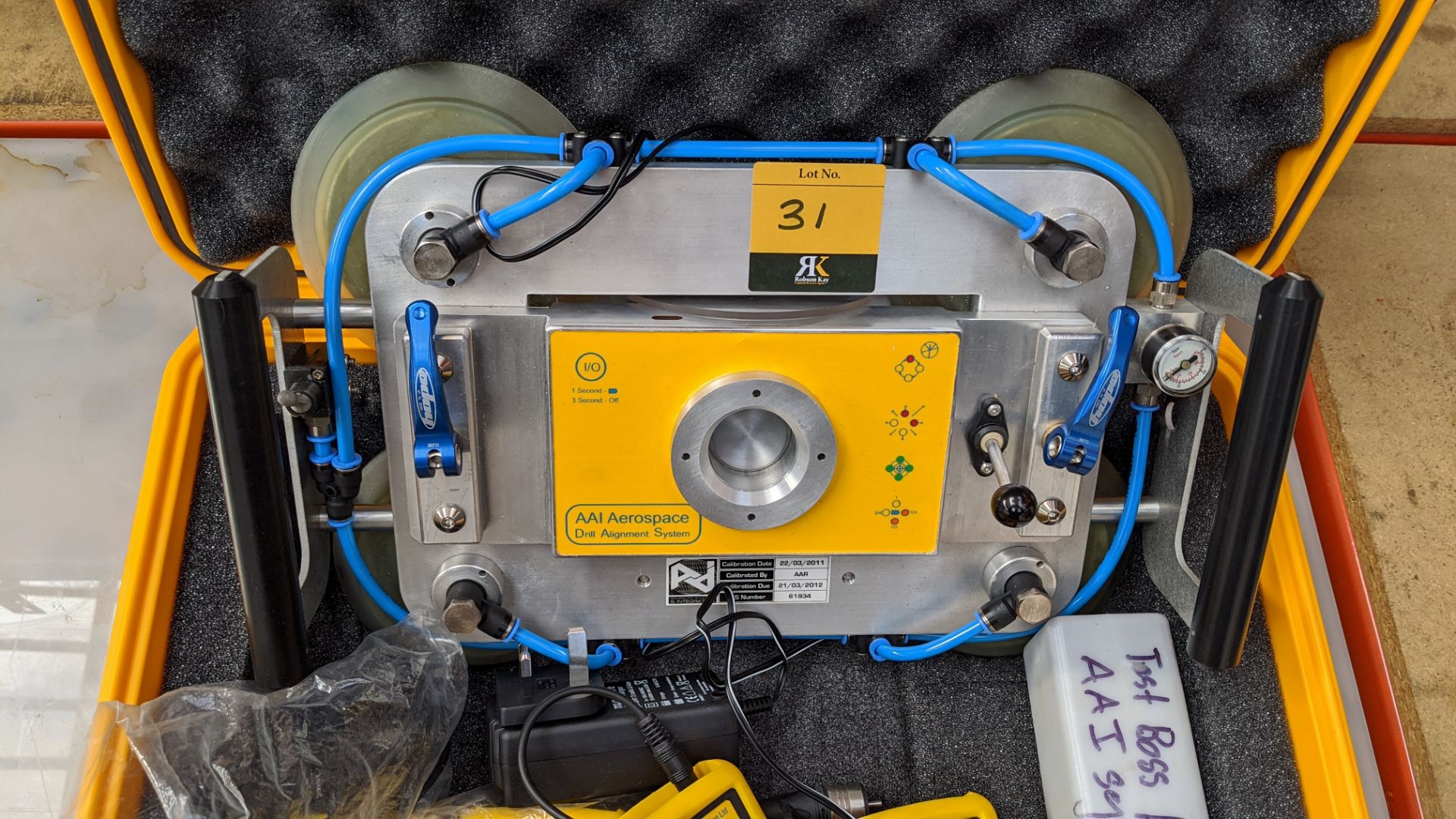 AAI Aerospace drill alignment system in case including 4 off RT-1 attachments, Test Boss, cable & - Image 6 of 8