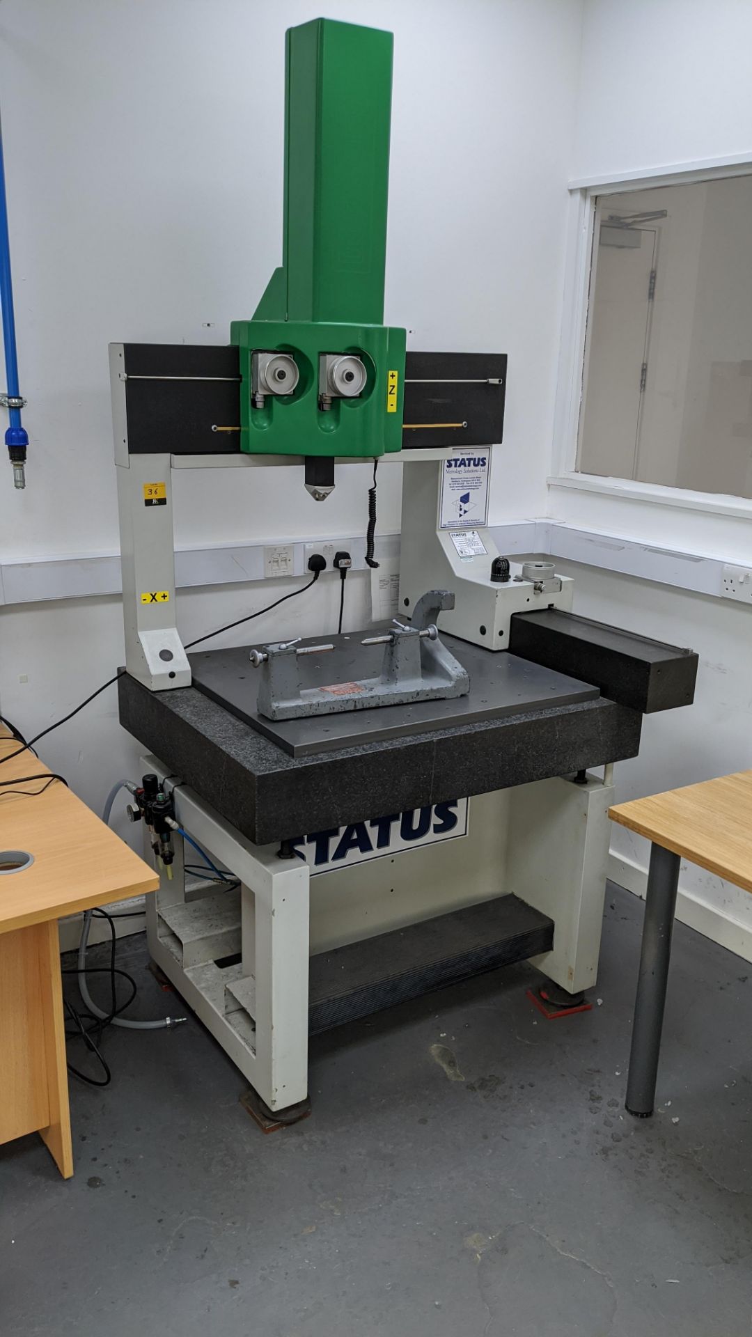 Coord 3 CMM on table measuring approx. 900mm x 780mm, including plate & bench centre as pictured. We - Image 2 of 12