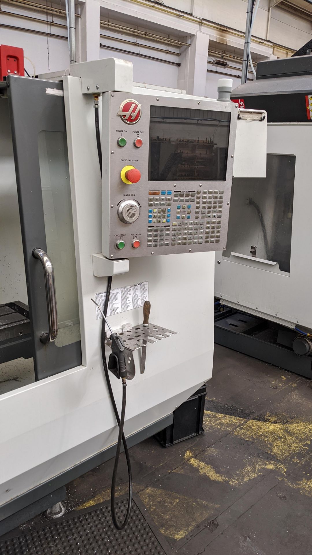 2017 Haas model TM-1P CNC machining centre, serial no. 1136225. Incorporating swing-out controls. - Image 6 of 24