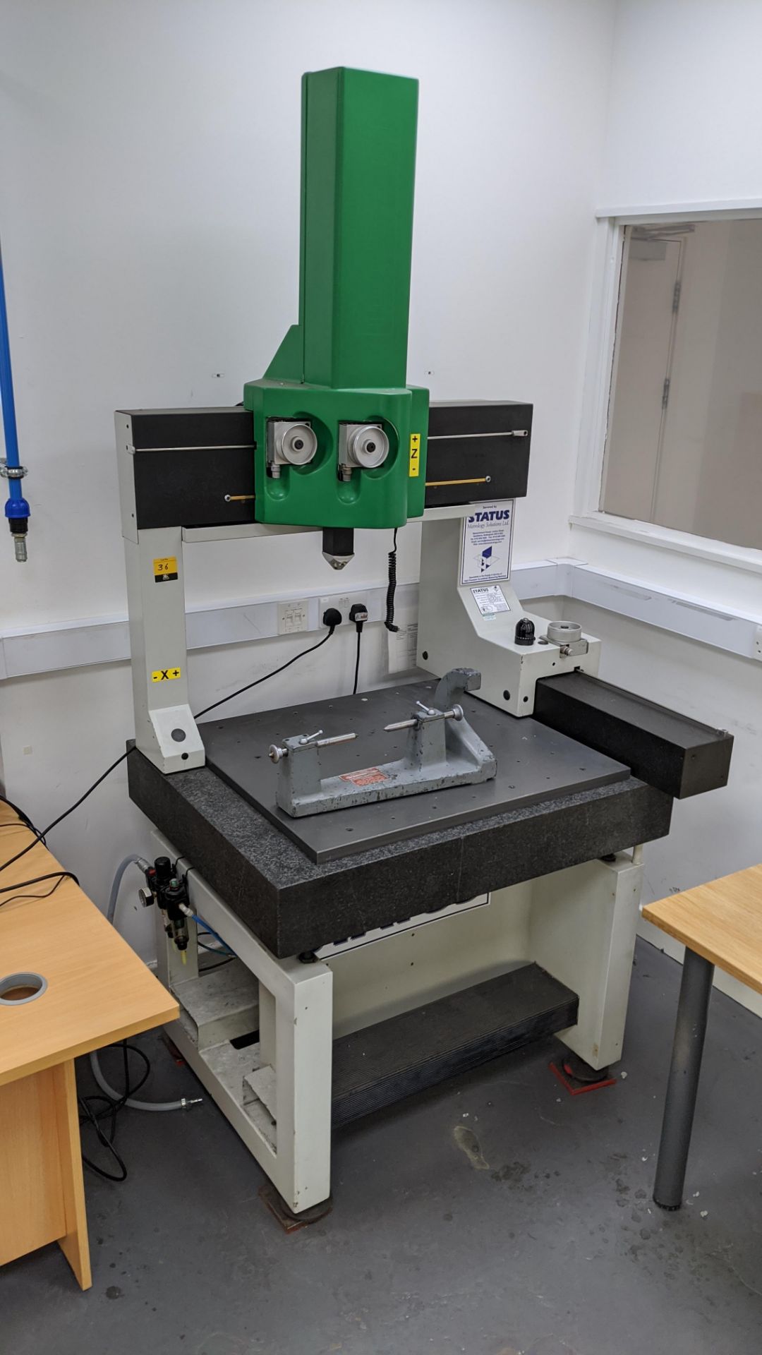 Coord 3 CMM on table measuring approx. 900mm x 780mm, including plate & bench centre as pictured. We - Image 3 of 12