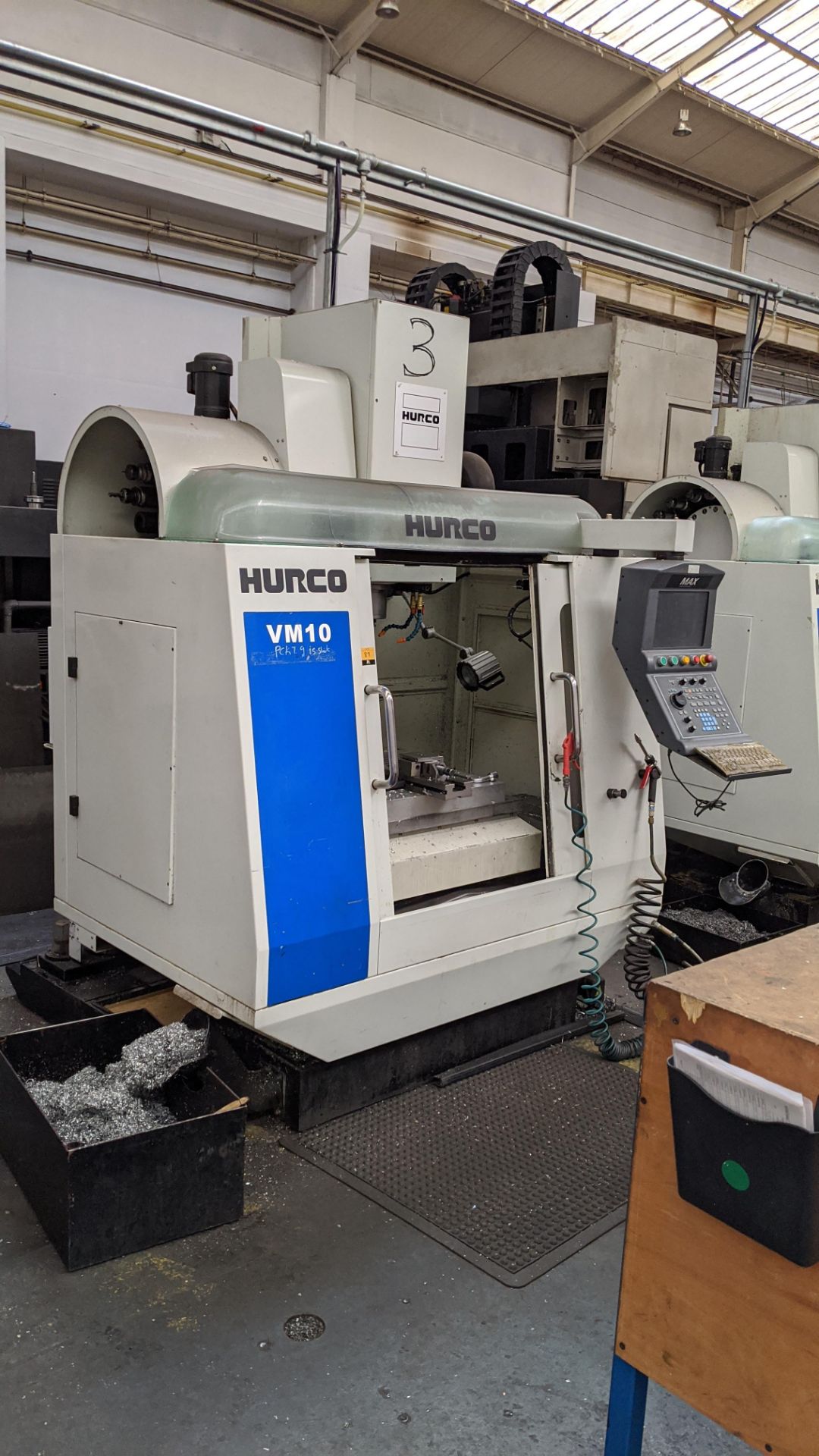 2011 Hurco VM10 CNC machining centre, serial no. H-V1E0580. Incorporates Max swing-out controller.