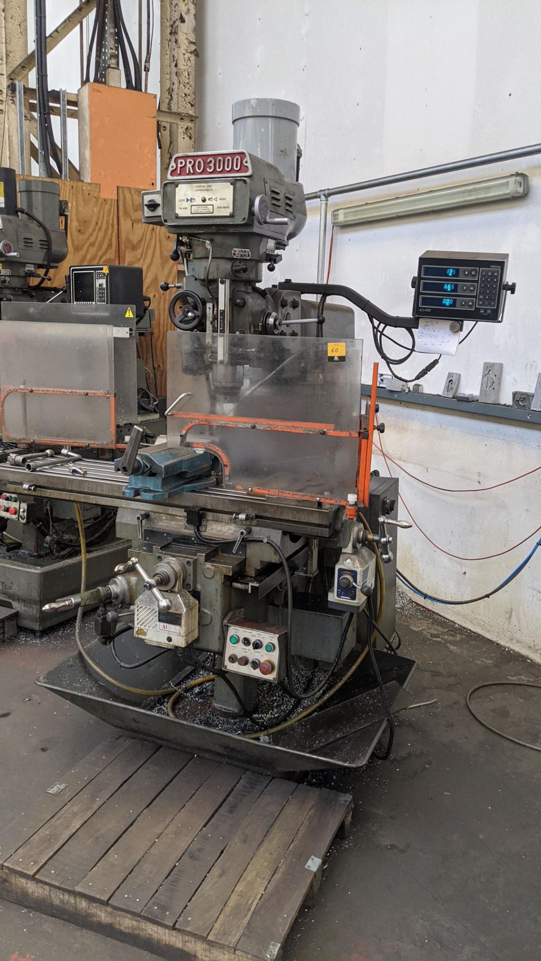 1998 King Rich KRV3000-V Pro 3000 milling machine with Acu-Rite Millmate controller, including - Image 6 of 14