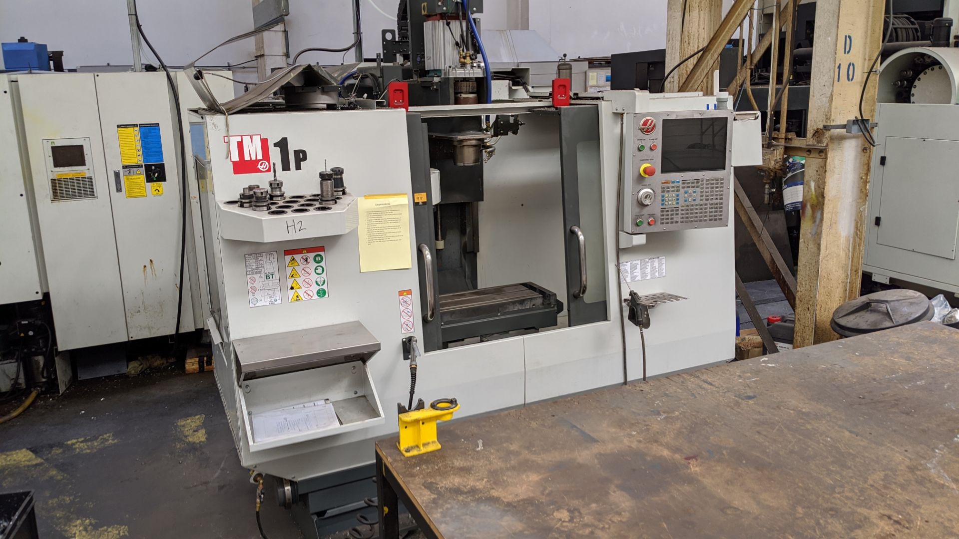 2017 Haas model TM-1P CNC machining centre, serial no. 1136253. Incorporating swing-out controls. - Image 24 of 25