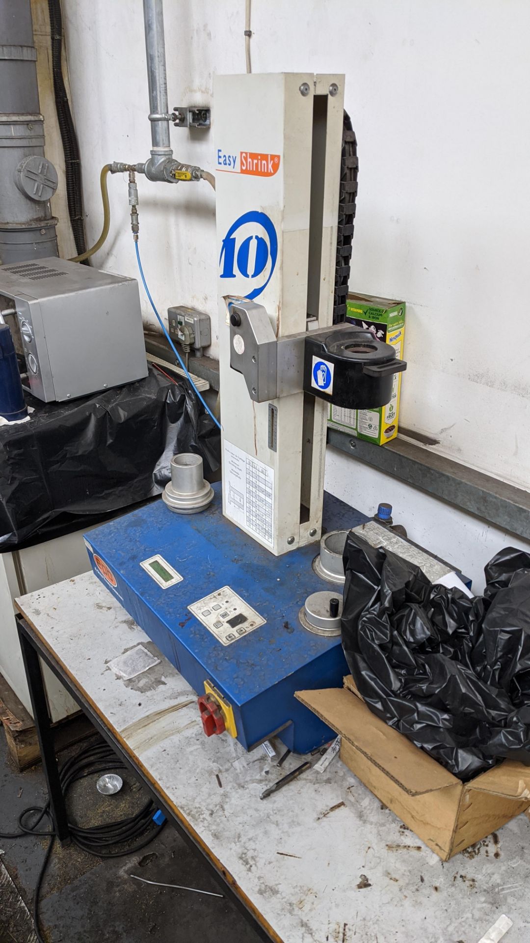 EPB Easy Shrink 10 plus table of tooling & all other items as pictured adjacent to this machine, - Image 12 of 12