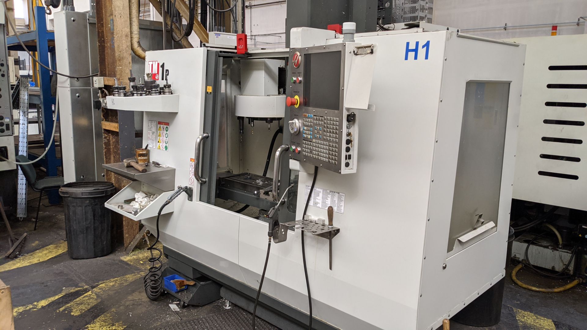 2017 Haas model TM-1P CNC machining centre, serial no. 1136225. Incorporating swing-out controls. - Image 13 of 24