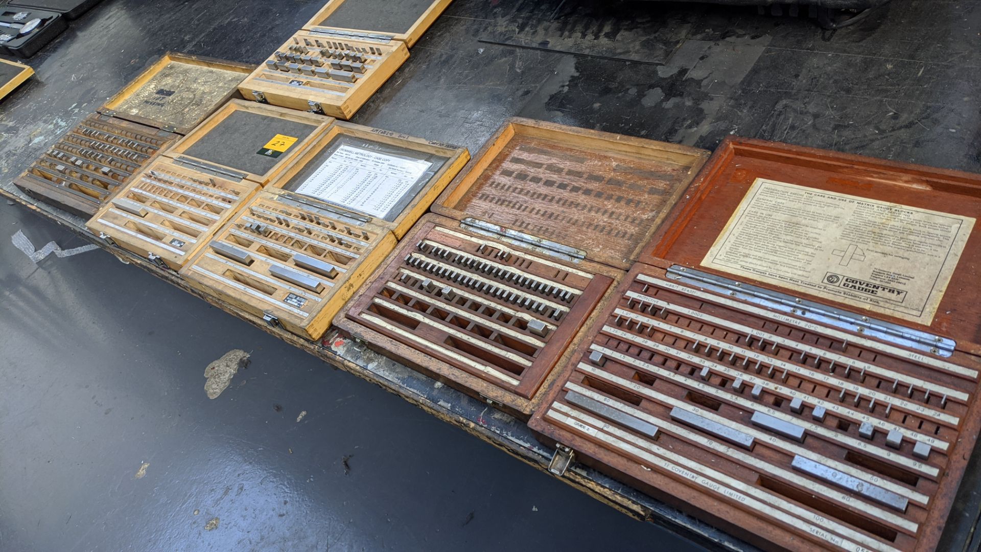 6 off Metrology Gage block kits, each in its own case - incomplete - see photos - Image 9 of 9