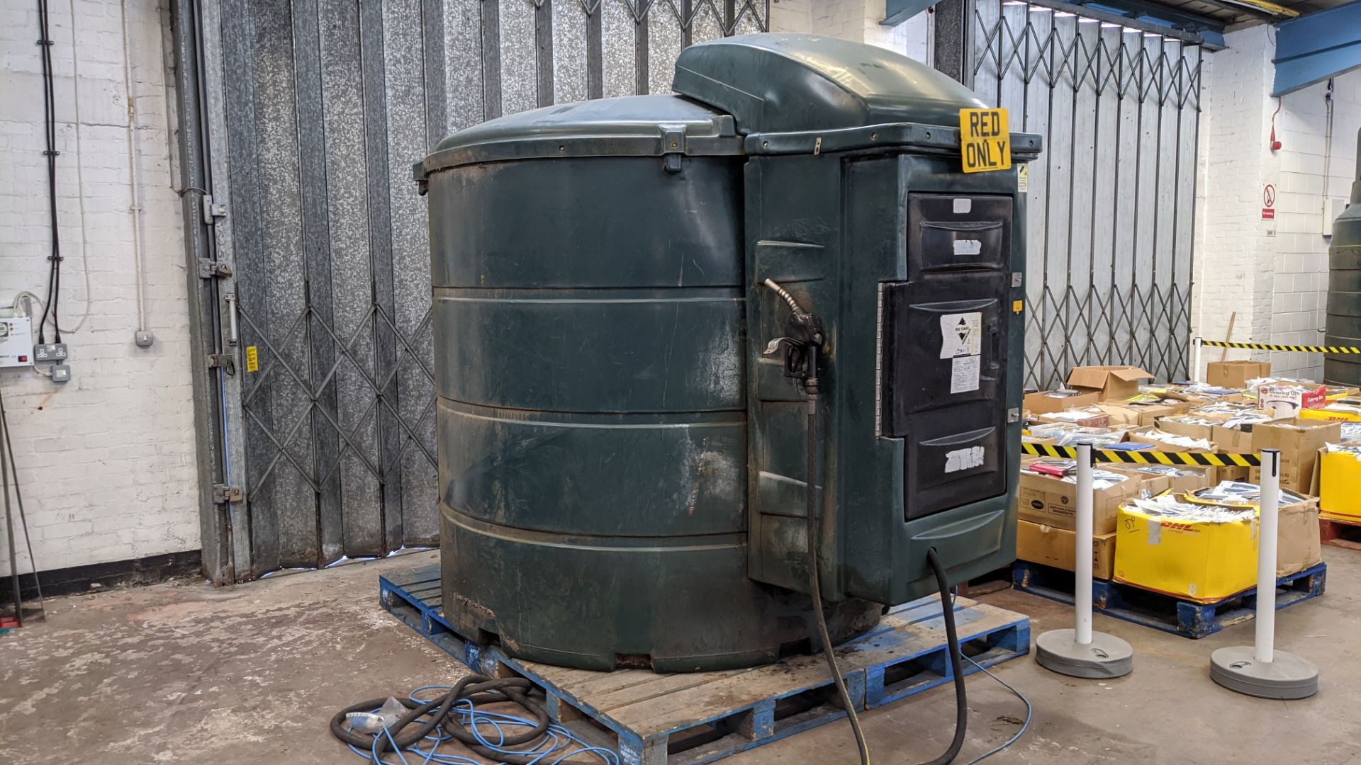 Large bunded diesel tank with electric pump, estimated 5,000 litre capacity (no label/plaque), - Image 2 of 13