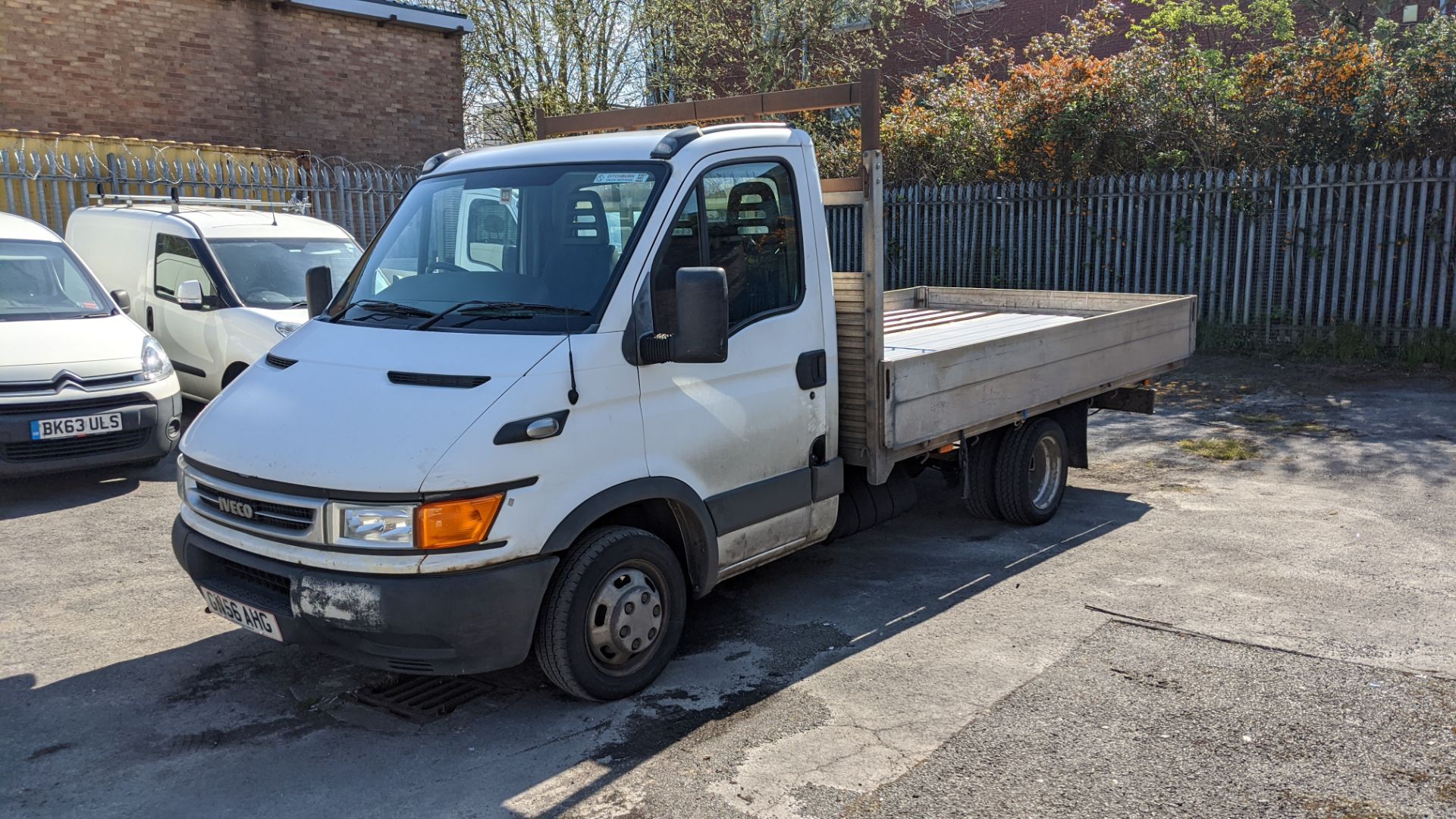 GN56 AHG Iveco Daily 35C12 MWB Dropside bed length 3.95m, 2300cc diesel engine. Colour: White. First - Image 3 of 18