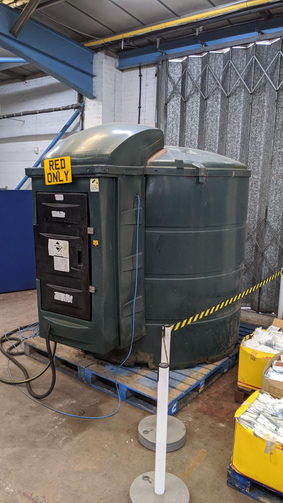 Large bunded diesel tank with electric pump, estimated 5,000 litre capacity (no label/plaque), - Image 6 of 13