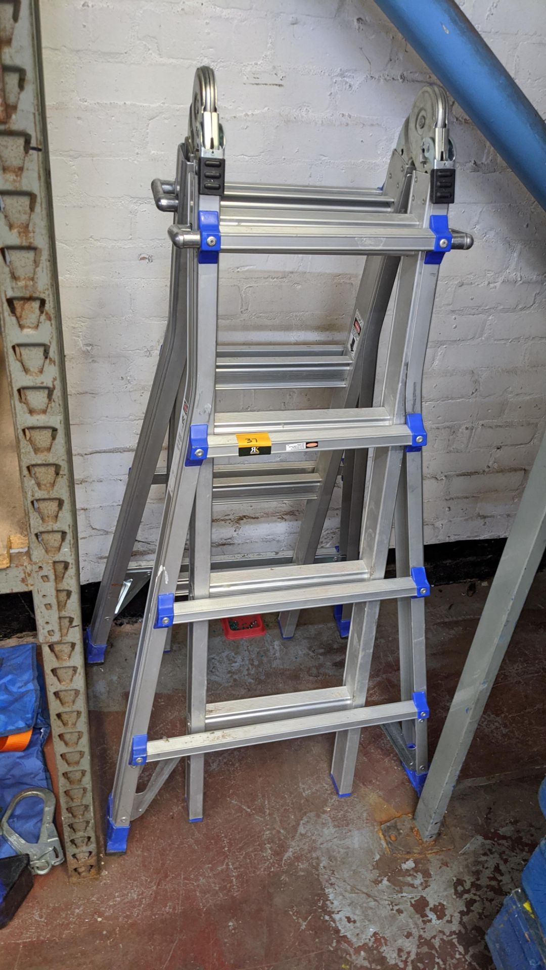 Multifunction adjustable ladders. Lots 22 - 53 are all located inside our warehouse. Please ensure