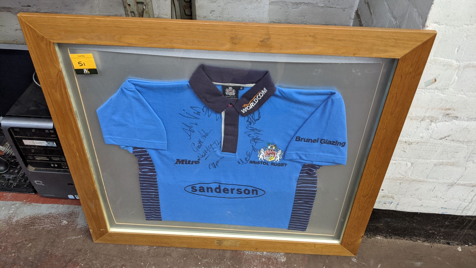 Bristol Rugby framed signed shirt. Lots 22 - 53 are all located inside our warehouse. Please - Image 2 of 3