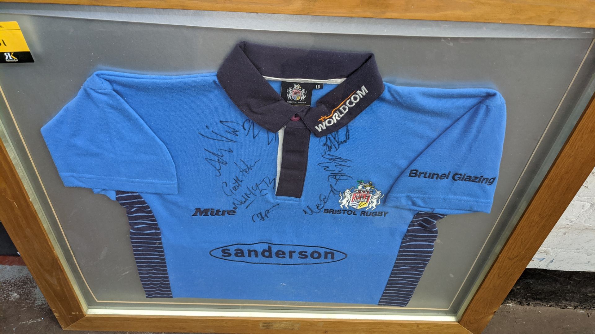 Bristol Rugby framed signed shirt. Lots 22 - 53 are all located inside our warehouse. Please - Image 3 of 3