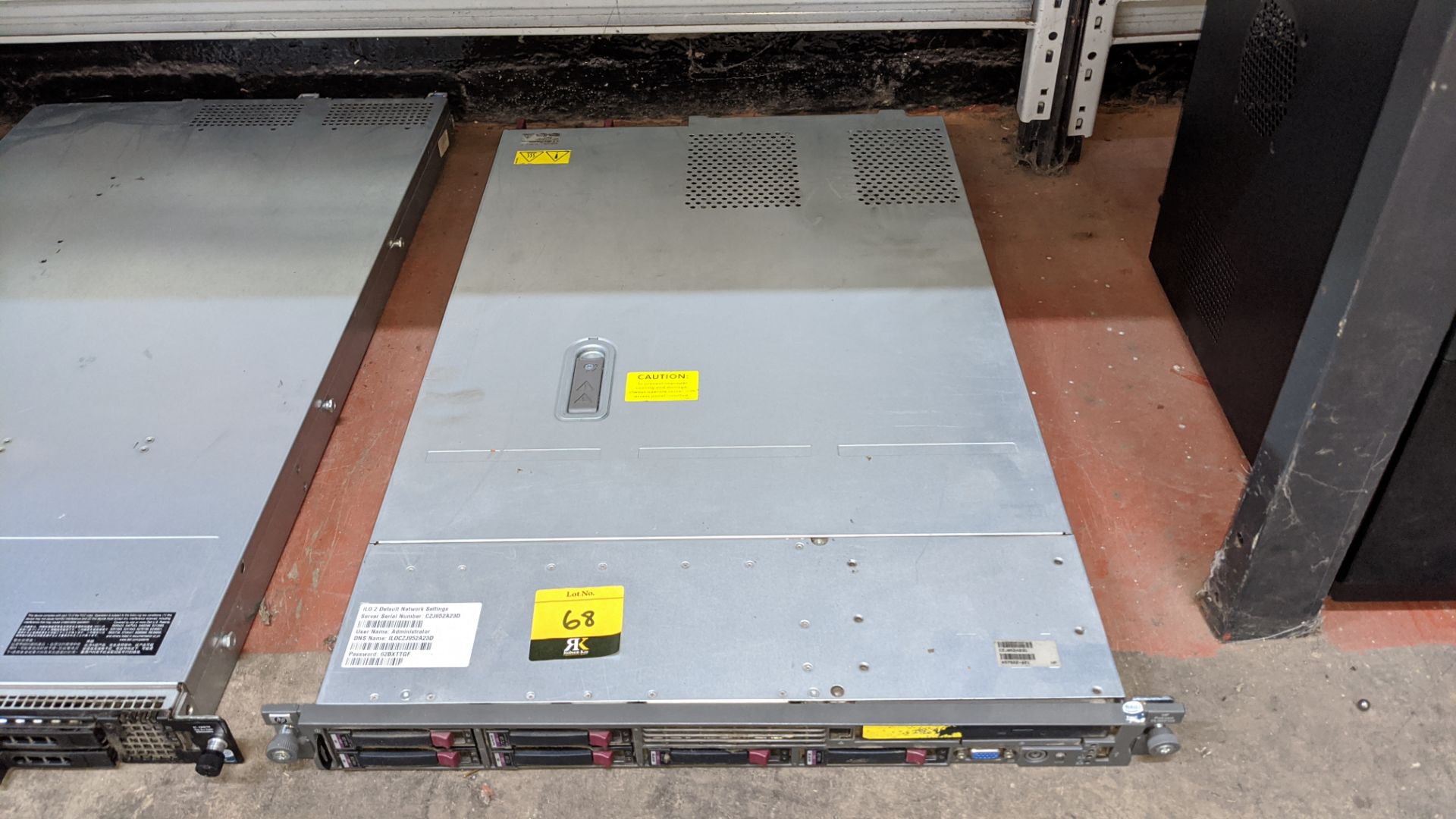 HP Proliant DL360 G5 rack mountable server . IMPORTANT: This auction is strictly subject to a two - Image 2 of 4