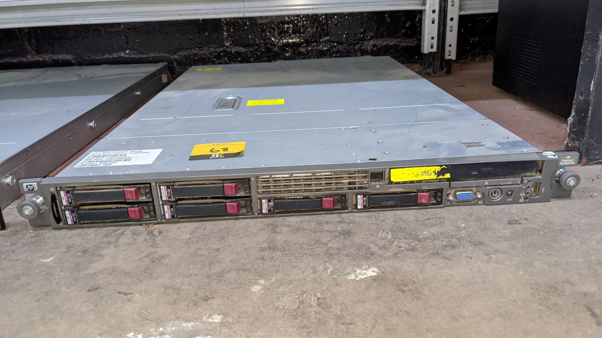 HP Proliant DL360 G5 rack mountable server . IMPORTANT: This auction is strictly subject to a two - Image 3 of 4