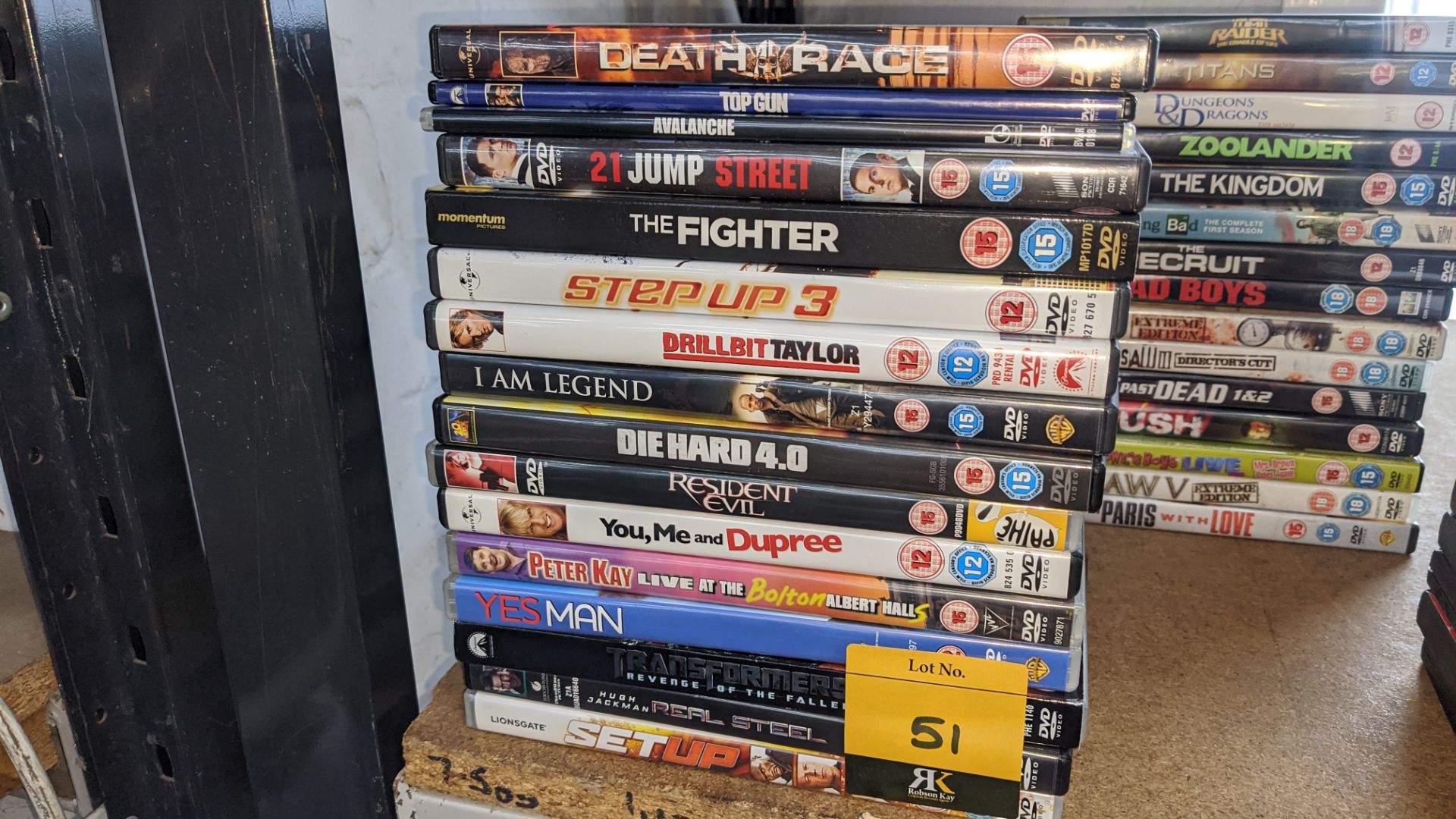 Approximately 62 off assorted DVDs. IMPORTANT: This auction is strictly subject to a two day payment - Image 3 of 6