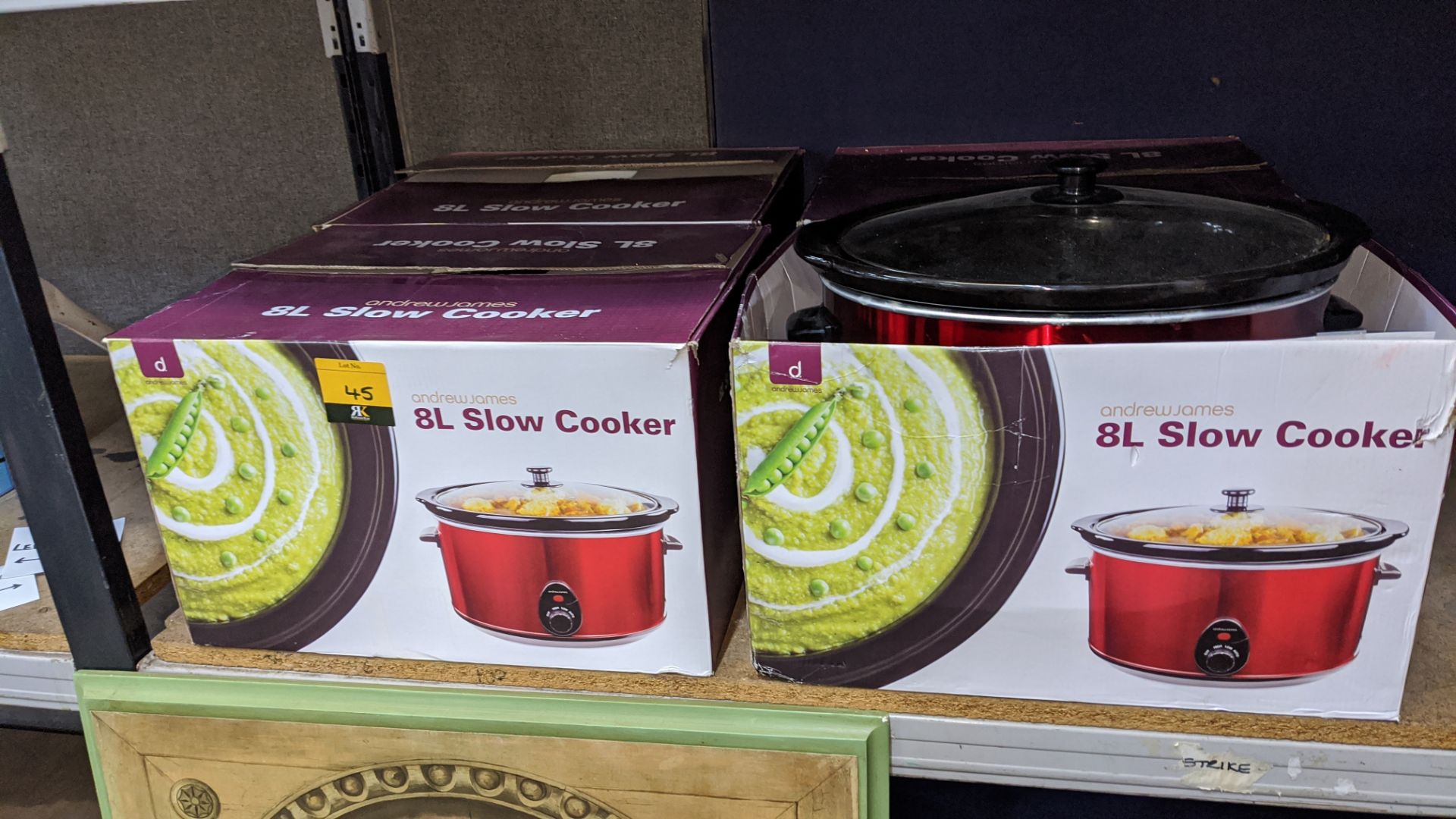 4 off 8 litre slow cookers by Andrew James. IMPORTANT: This auction is strictly subject to a two day - Image 2 of 4