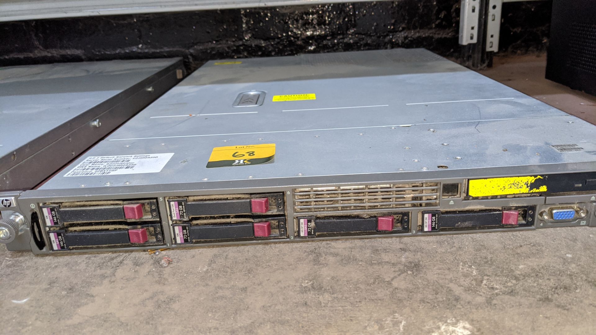 HP Proliant DL360 G5 rack mountable server . IMPORTANT: This auction is strictly subject to a two - Image 4 of 4