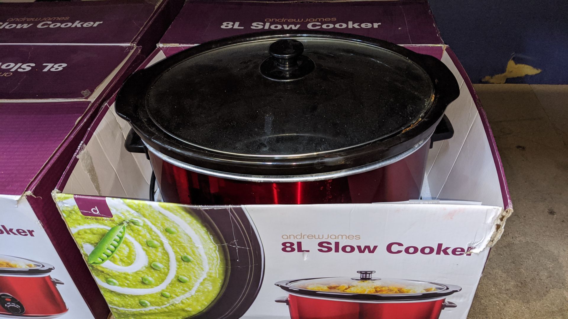 4 off 8 litre slow cookers by Andrew James. IMPORTANT: This auction is strictly subject to a two day - Image 3 of 4