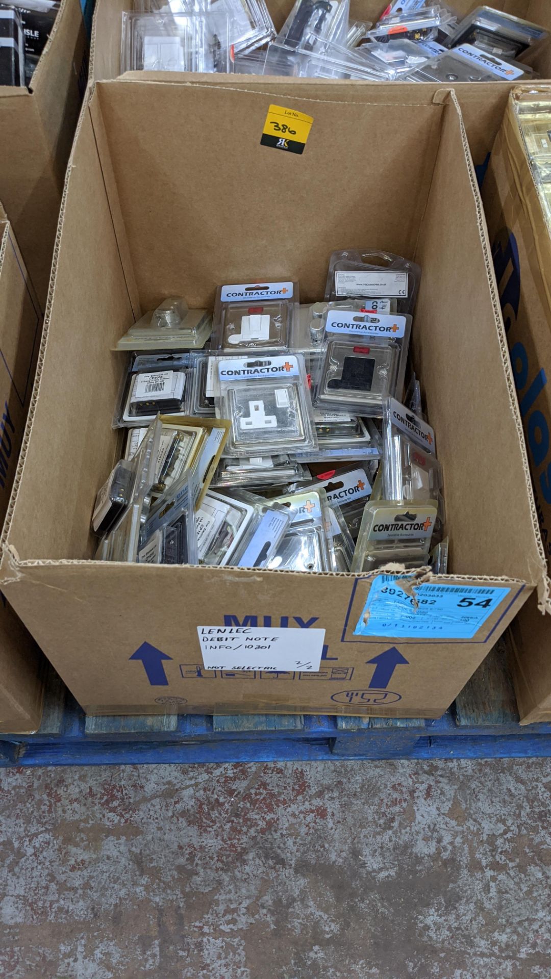 Box of chrome switches and sockets IMPORTANT: You must not bid unless you can pay and collect within