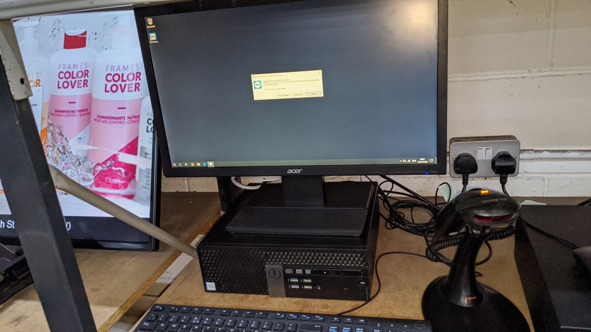 EPOS system comprising Dell Optiplex 5040 Core i5 desktop computer with Acer widescreen monitor, - Image 8 of 12