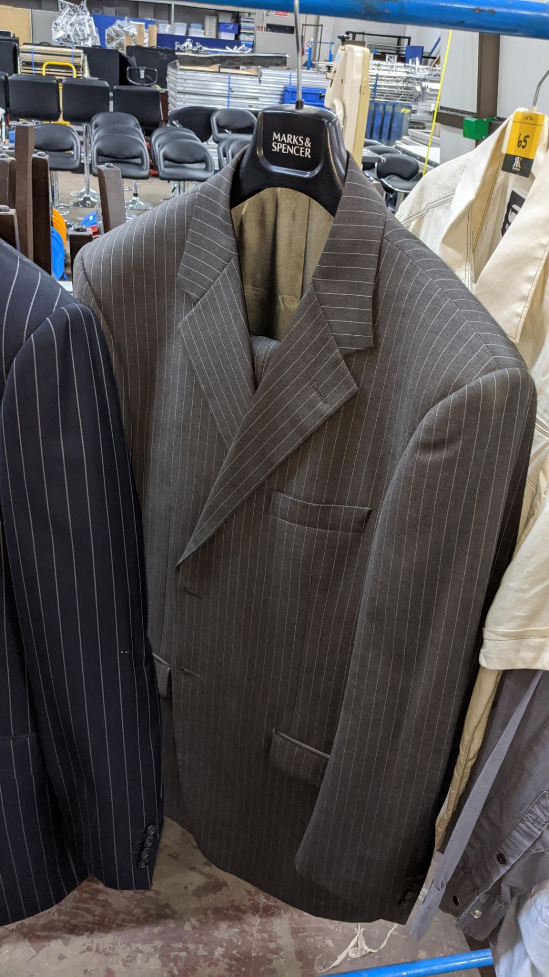 2 off Marks & Spencer men's pure wool suits, sizes 42" and 44" chest, each including 2 pairs of - Image 3 of 11