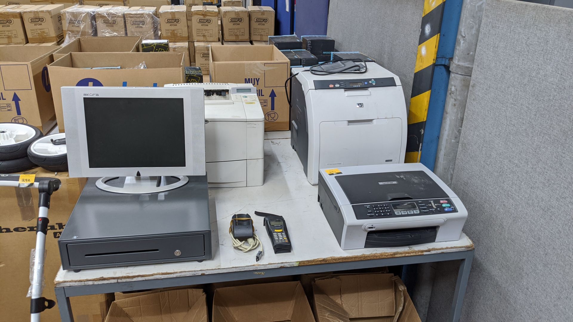 Quantity of IT equipment comprising 2 off assorted HP LaserJet printers, Brother inkjet printer, - Image 2 of 4