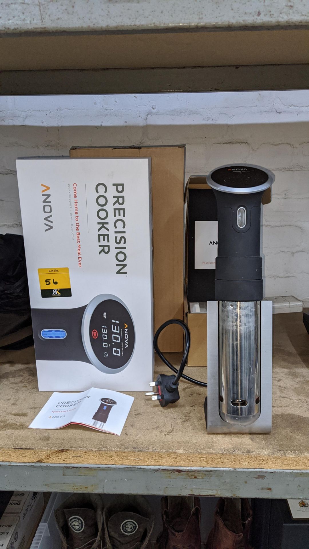 Anova Precision Cooker sous vide wand plus optional stand for use with same, including original