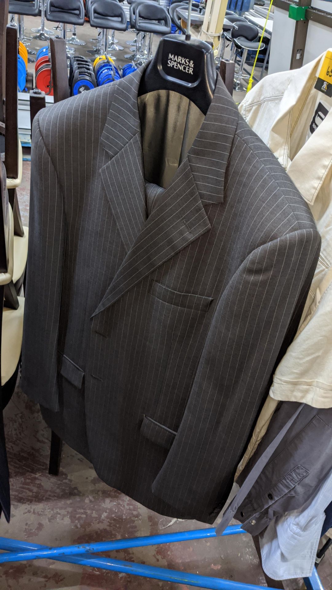 2 off Marks & Spencer men's pure wool suits, sizes 42" and 44" chest, each including 2 pairs of - Image 7 of 11