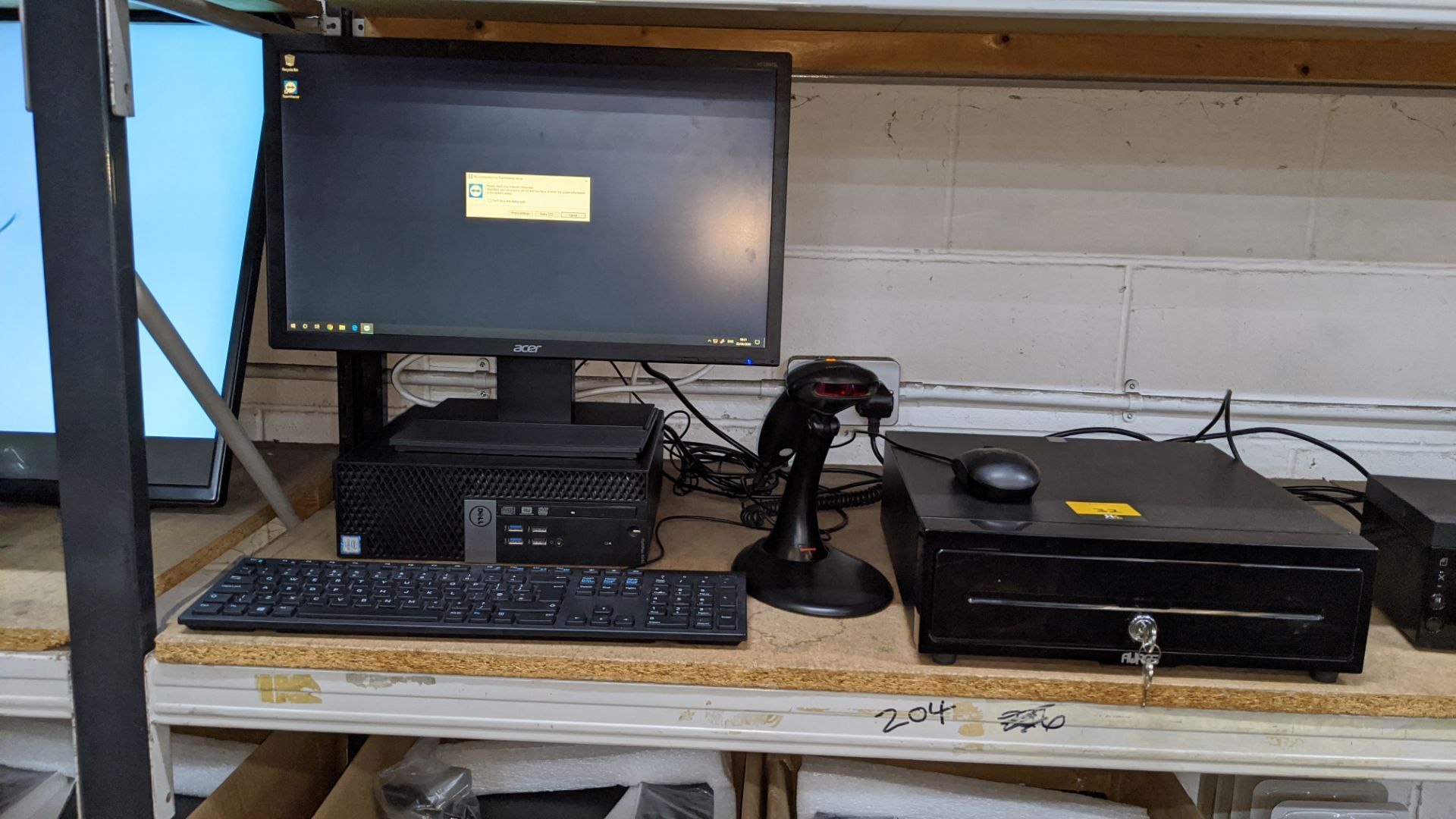 EPOS system comprising Dell Optiplex 5040 Core i5 desktop computer with Acer widescreen monitor, - Image 4 of 12