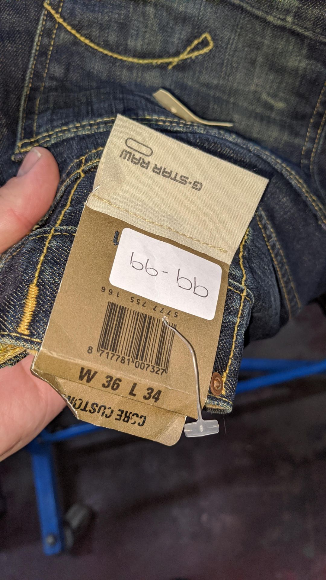 Pair of men's G-Star Raw jeans, Core custom range, waist 36", leg 34", still with original tags - Image 4 of 4