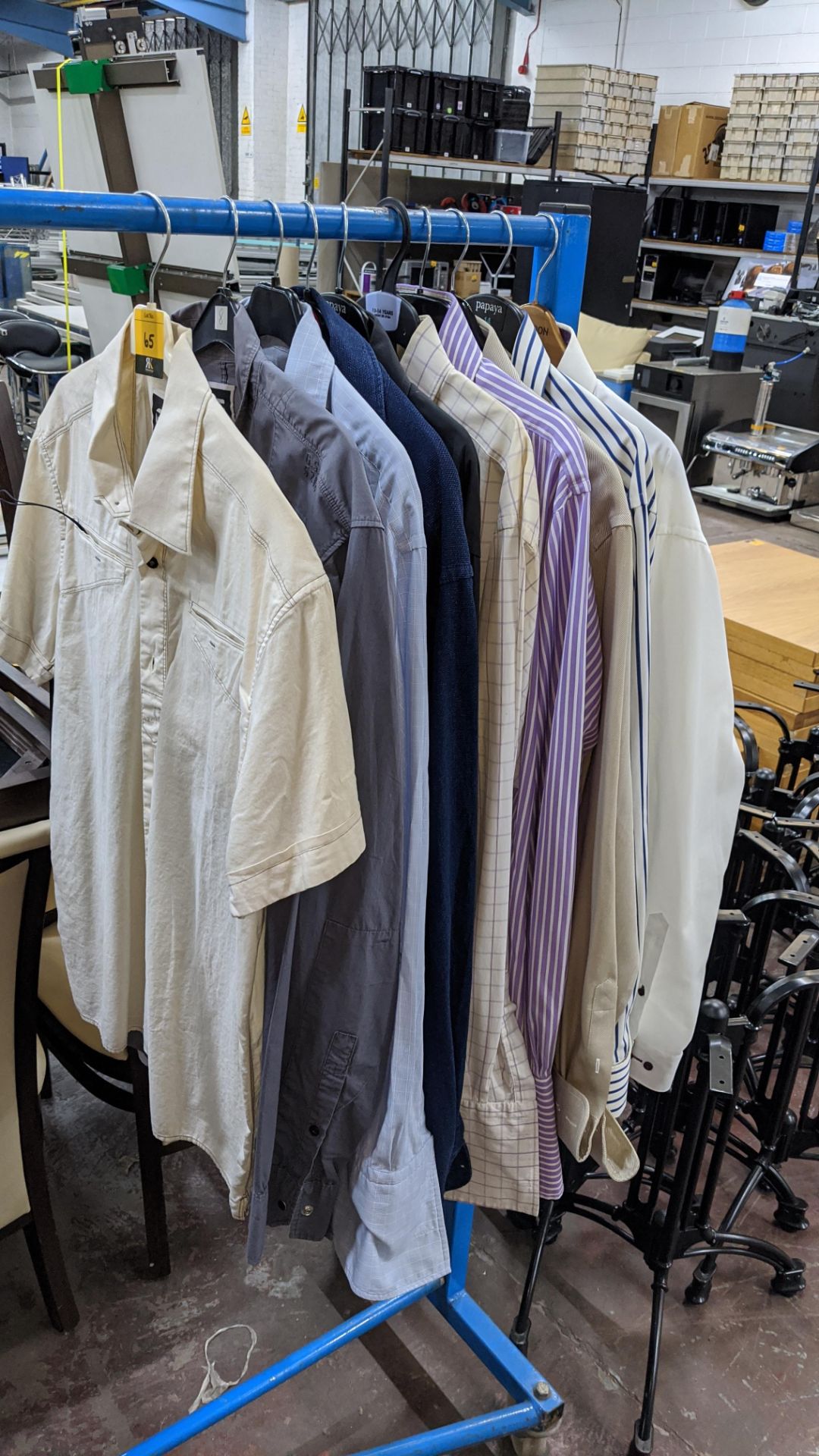 10 assorted men's shirts by G-Star Raw, Dunhill, Pink, Boggi, Eterna and Olymp, typically sizes