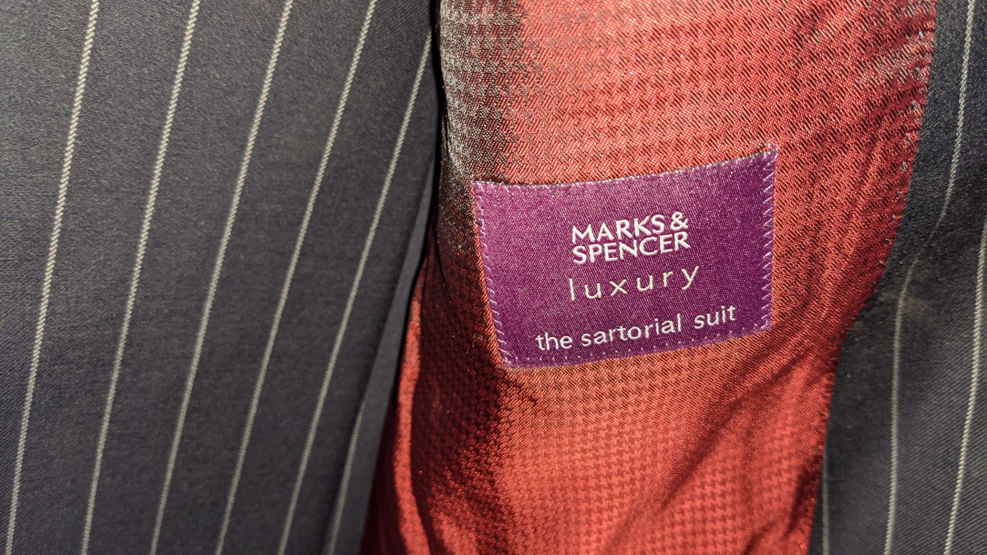 2 off Marks & Spencer men's pure wool suits, sizes 42" and 44" chest, each including 2 pairs of - Image 4 of 11