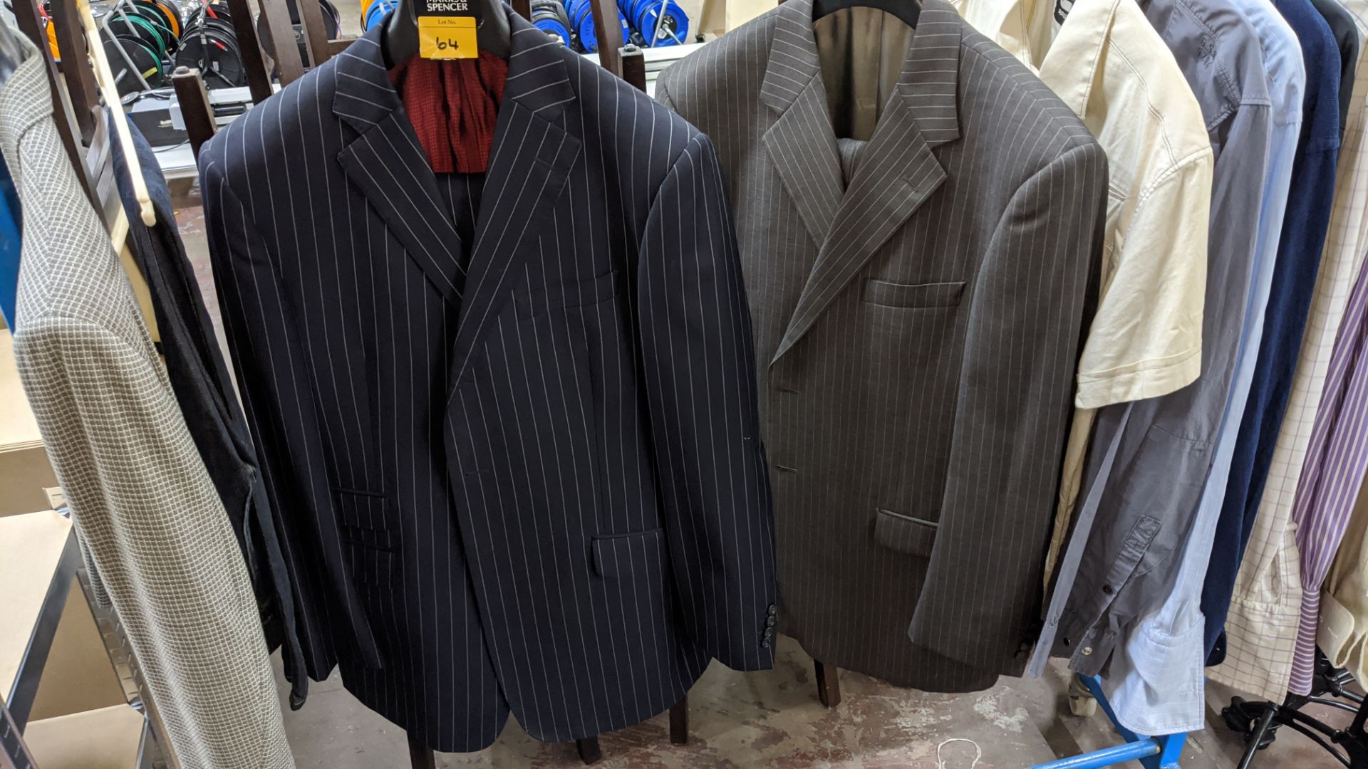2 off Marks & Spencer men's pure wool suits, sizes 42" and 44" chest, each including 2 pairs of