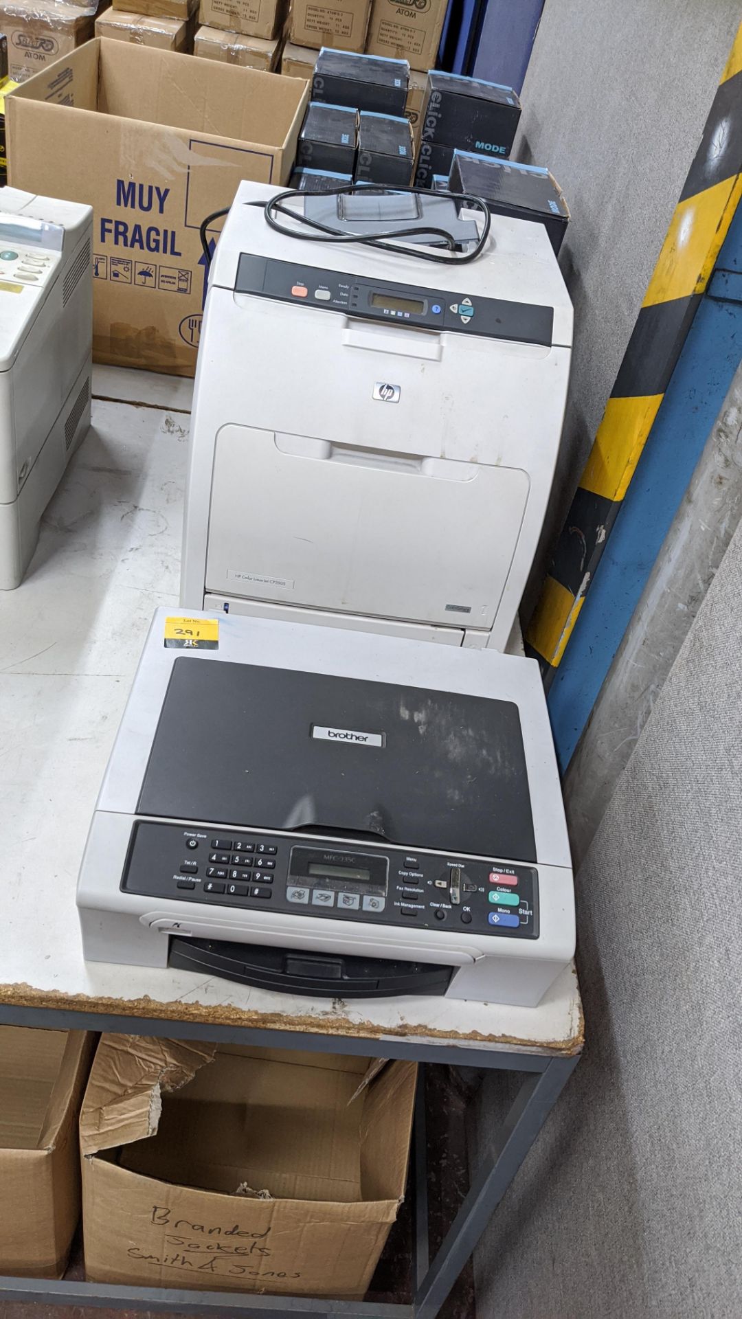 Quantity of IT equipment comprising 2 off assorted HP LaserJet printers, Brother inkjet printer, - Image 3 of 4