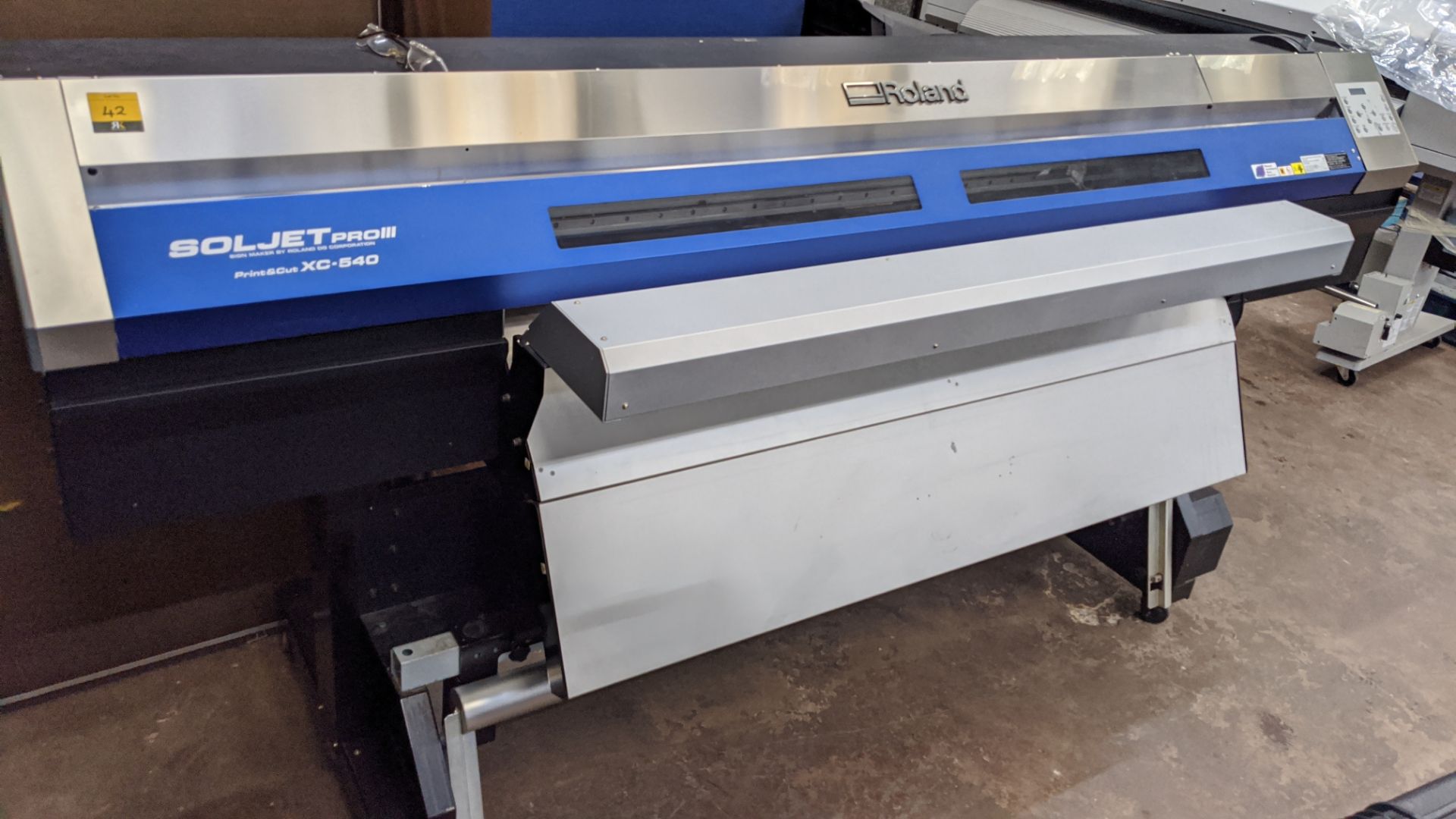 Roland Soljet Pro III wide format print & cut model XC-540, serial no. ZX45587 Lots 40 - 50 comprise - Image 9 of 9