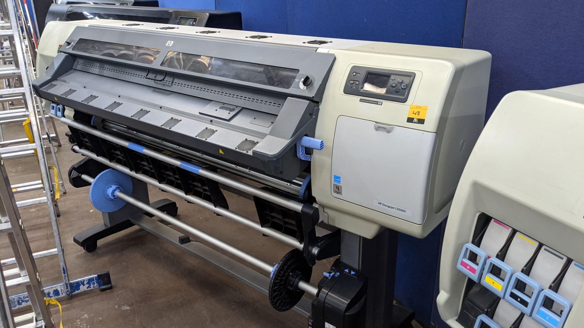 HP DesignJet L25500 wide format printer, serial no