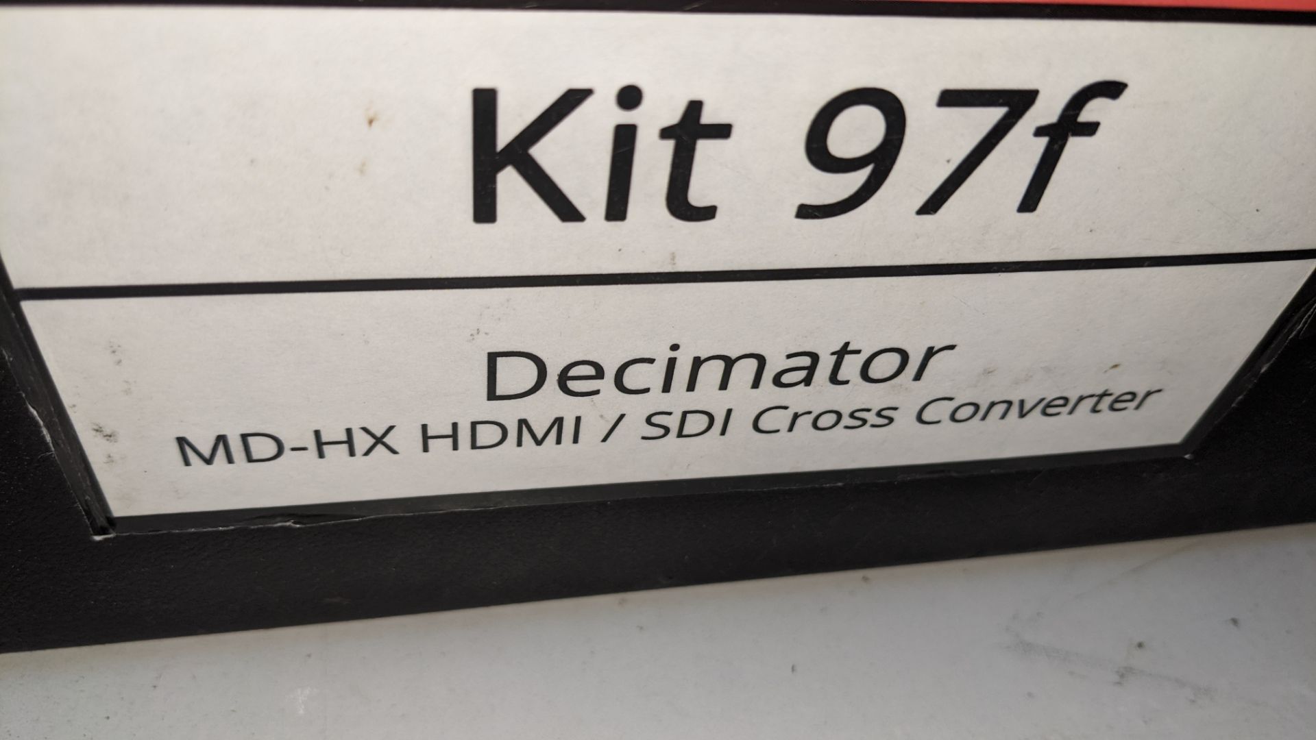 Decimator Design MD-HX cross converter with power pack & carry case Lots 51 - 480 comprise the total - Image 6 of 7