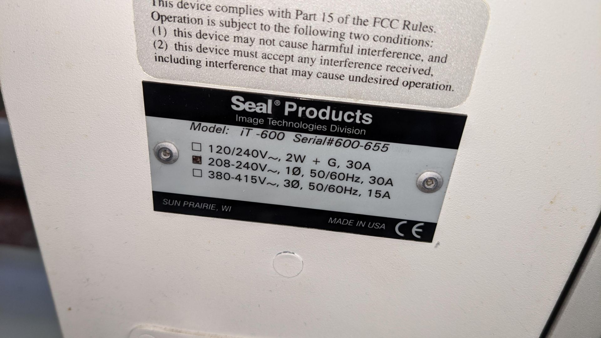 Seal Image 600 laminator Lots 51 - 480 comprise the total assets of Mills Media Ltd in - Image 8 of 10