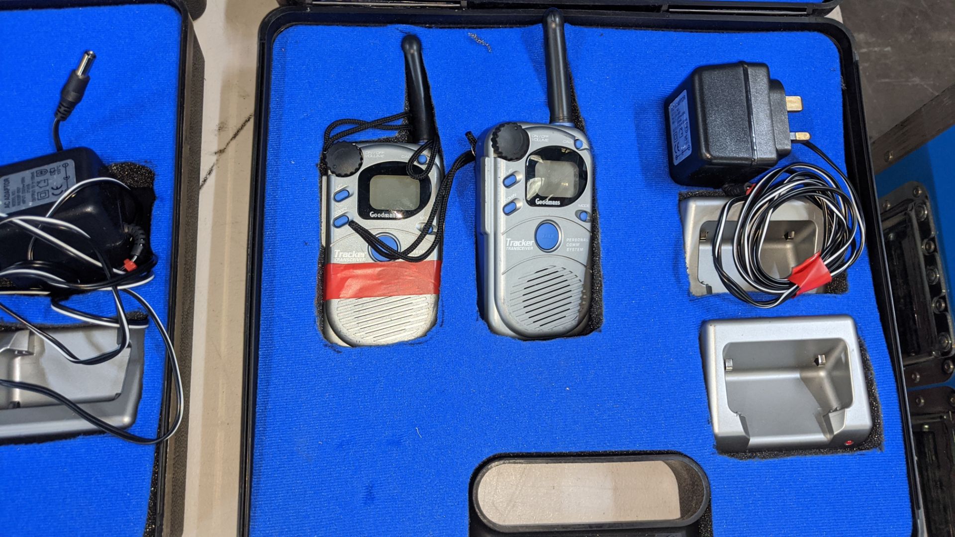 2 off twin walkie talkie packs including charging equipment & cases as pictured Lots 51 - 480 - Image 4 of 4