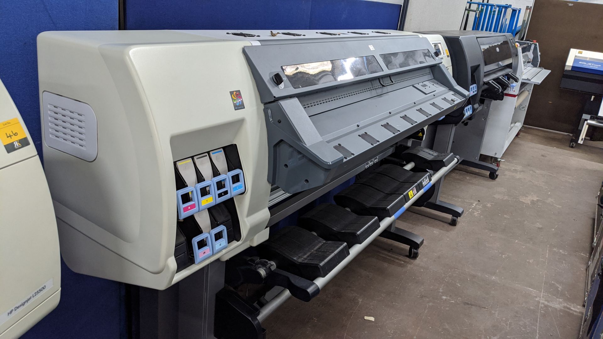 HP DesignJet L25500 wide format printer, serial no. MY12M4902J, product no. CH956A/CH956-64001. NB - Image 6 of 7