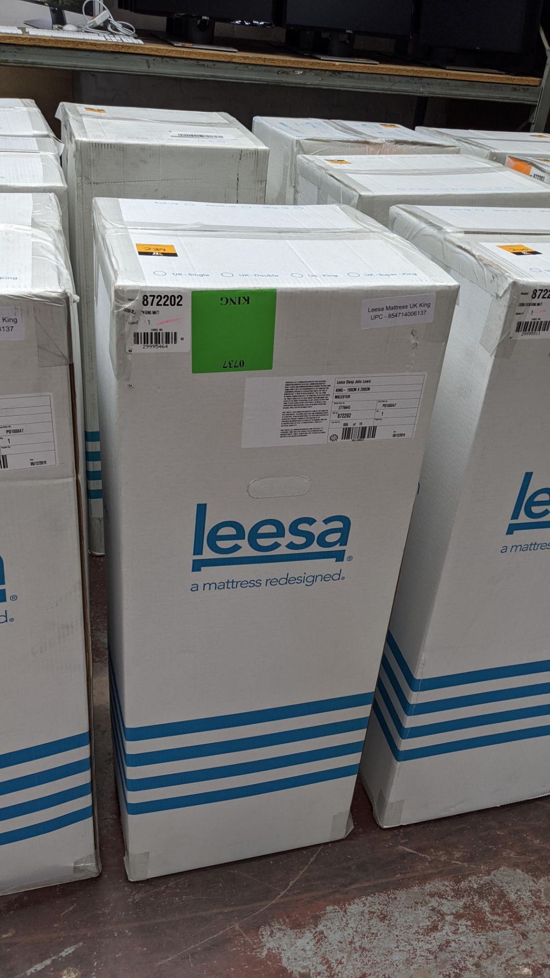 Leesa size UK King Premium original foam mattress with multi-layer construction, comprising foam & h - Image 2 of 4