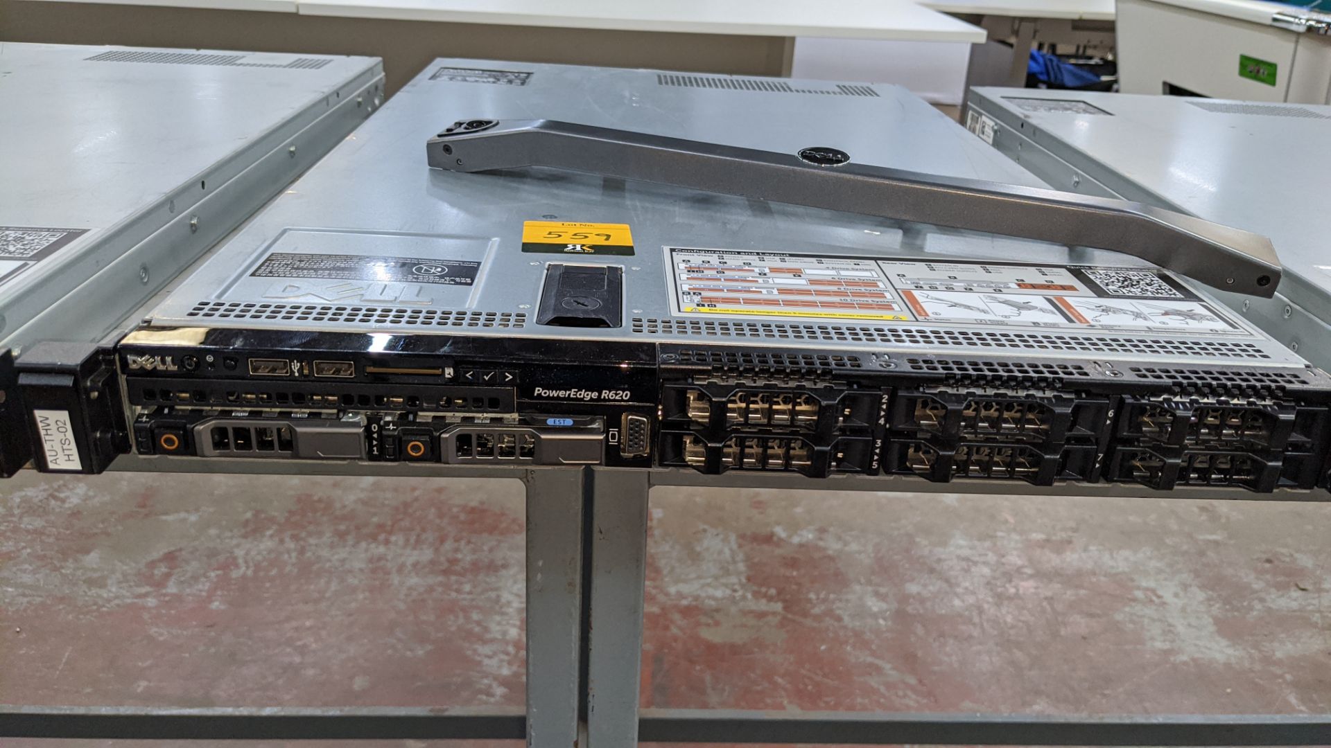 Dell PowerEdge R620 rack mountable server with twin Intel E5-2660V2 Xeon Ten-Core 2.2GHz processors, - Image 5 of 13