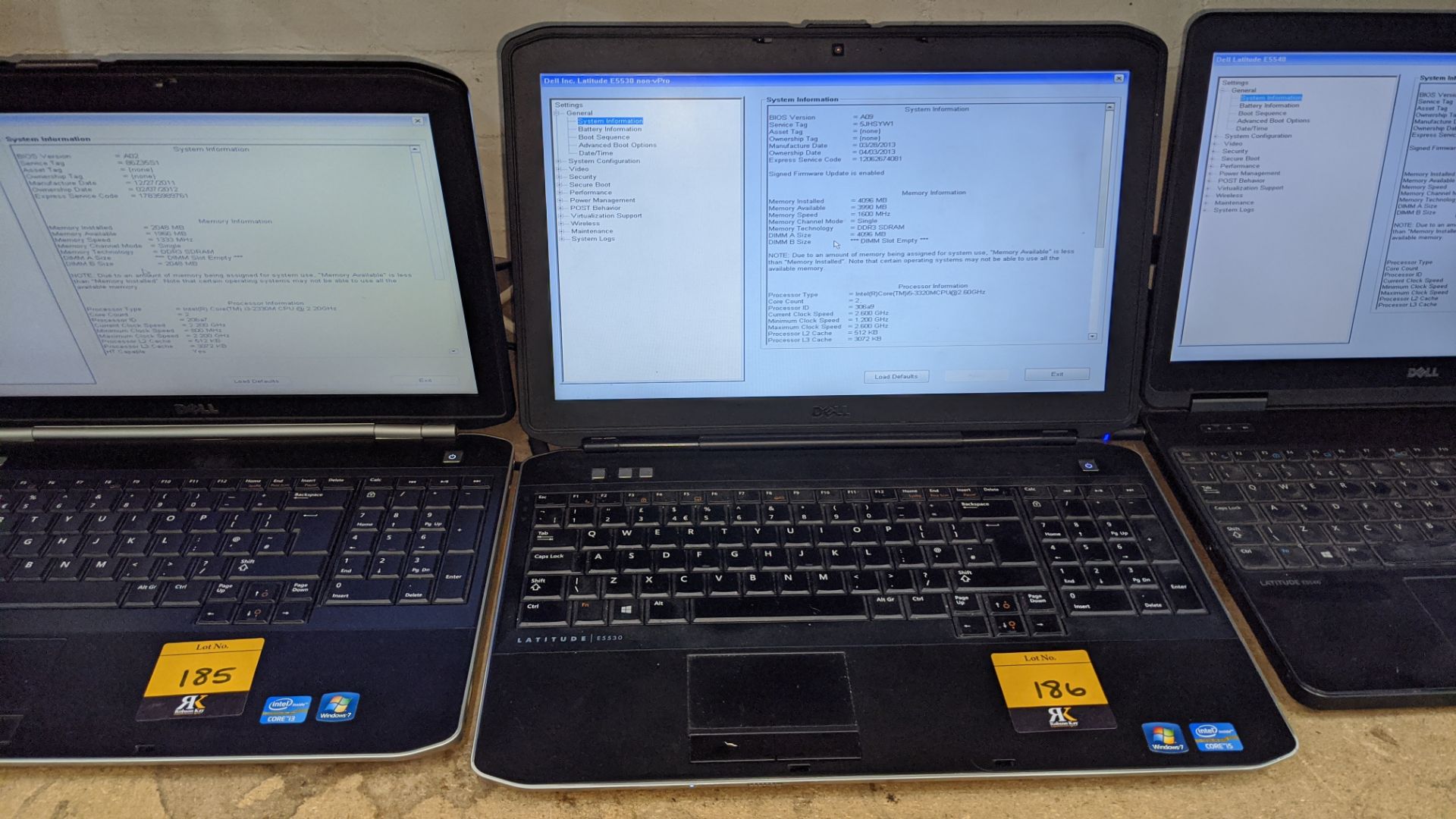 Dell Latitude E5530 notebook computer with Intel Core i5-3320 processor, 4Gb RAM, 500Gb hard drive, - Image 2 of 7