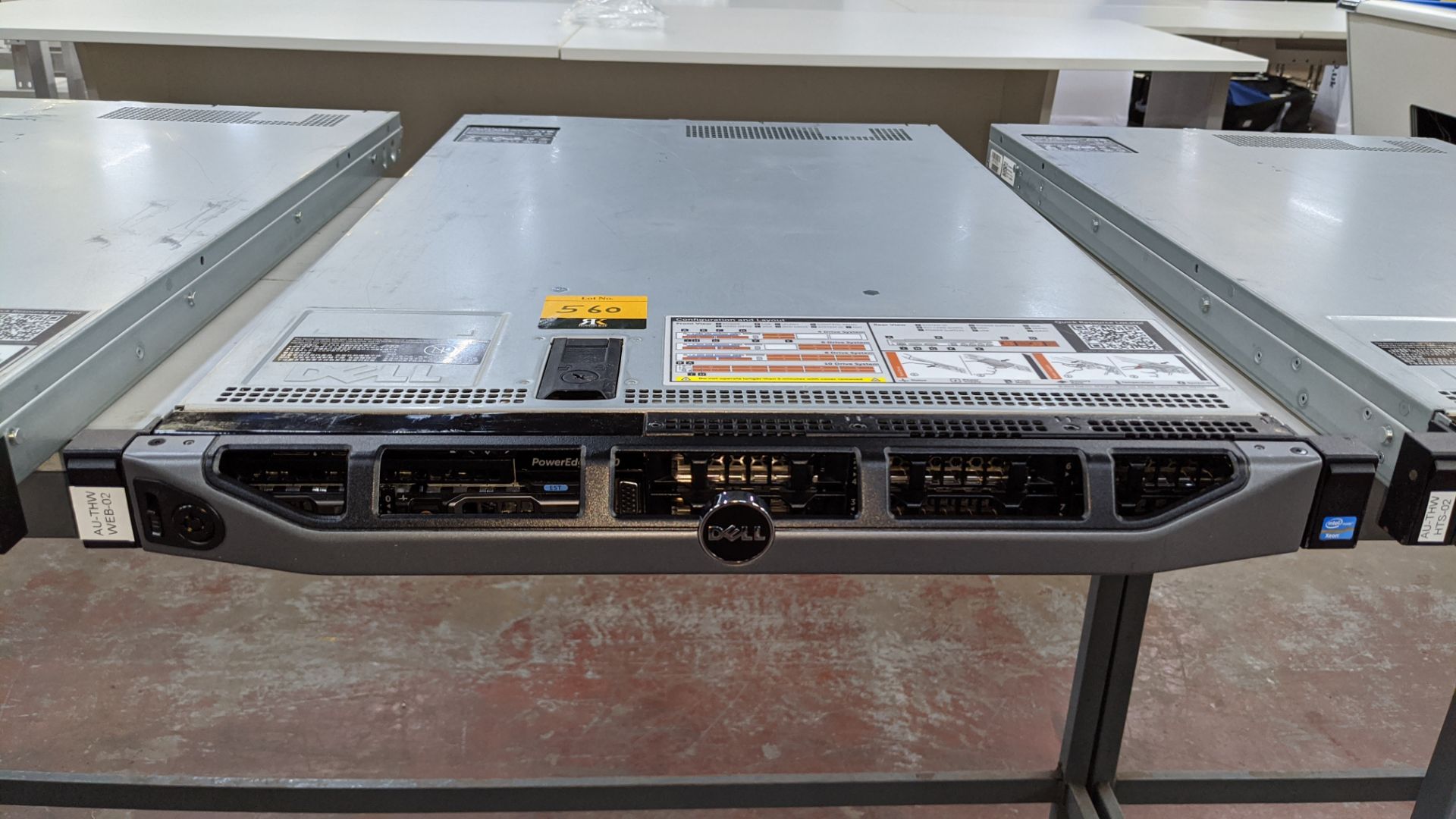 Dell PowerEdge R620 rack mountable server with twin Intel E5-2660V2 Xeon Ten-Core 2.2GHz processors, - Image 2 of 12