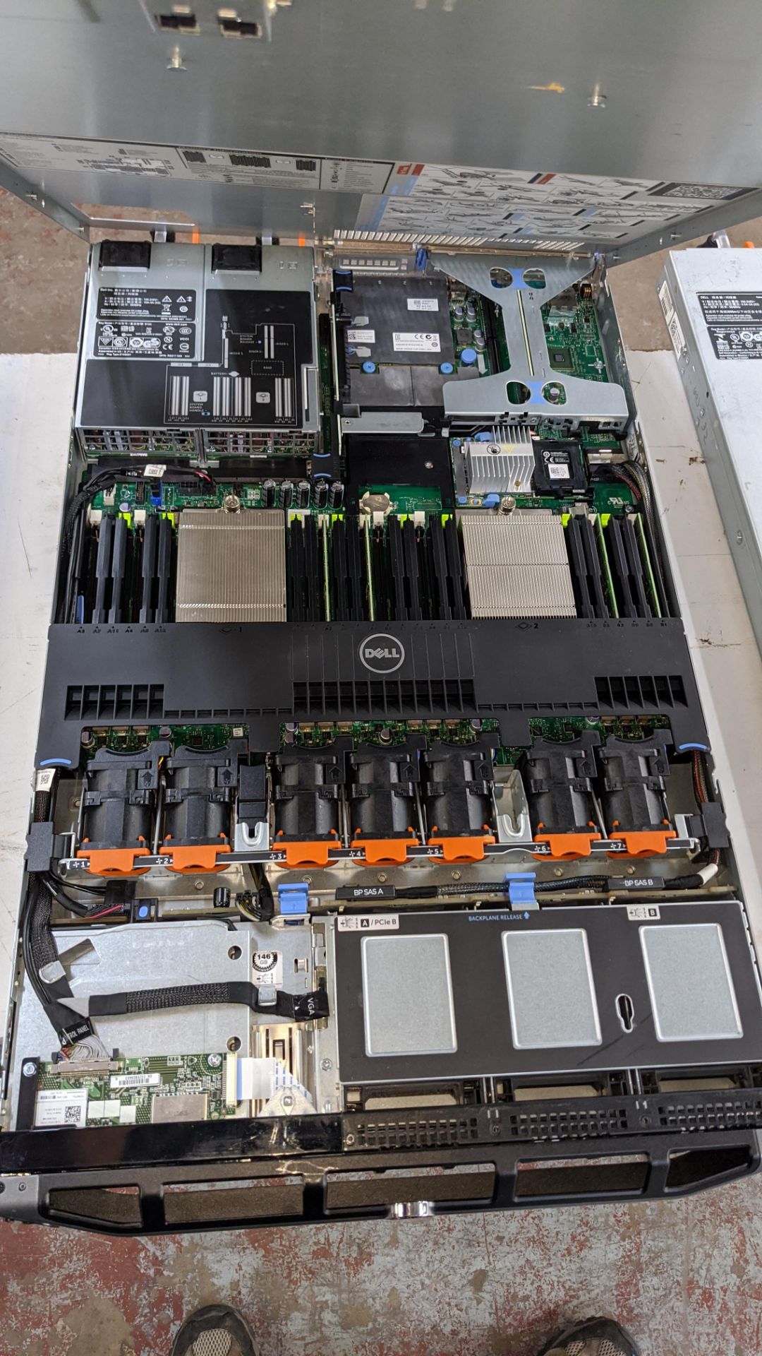 Dell PowerEdge R620 rack mountable server with twin Intel E5-2660V2 Xeon Ten-Core 2.2GHz processors, - Image 8 of 11